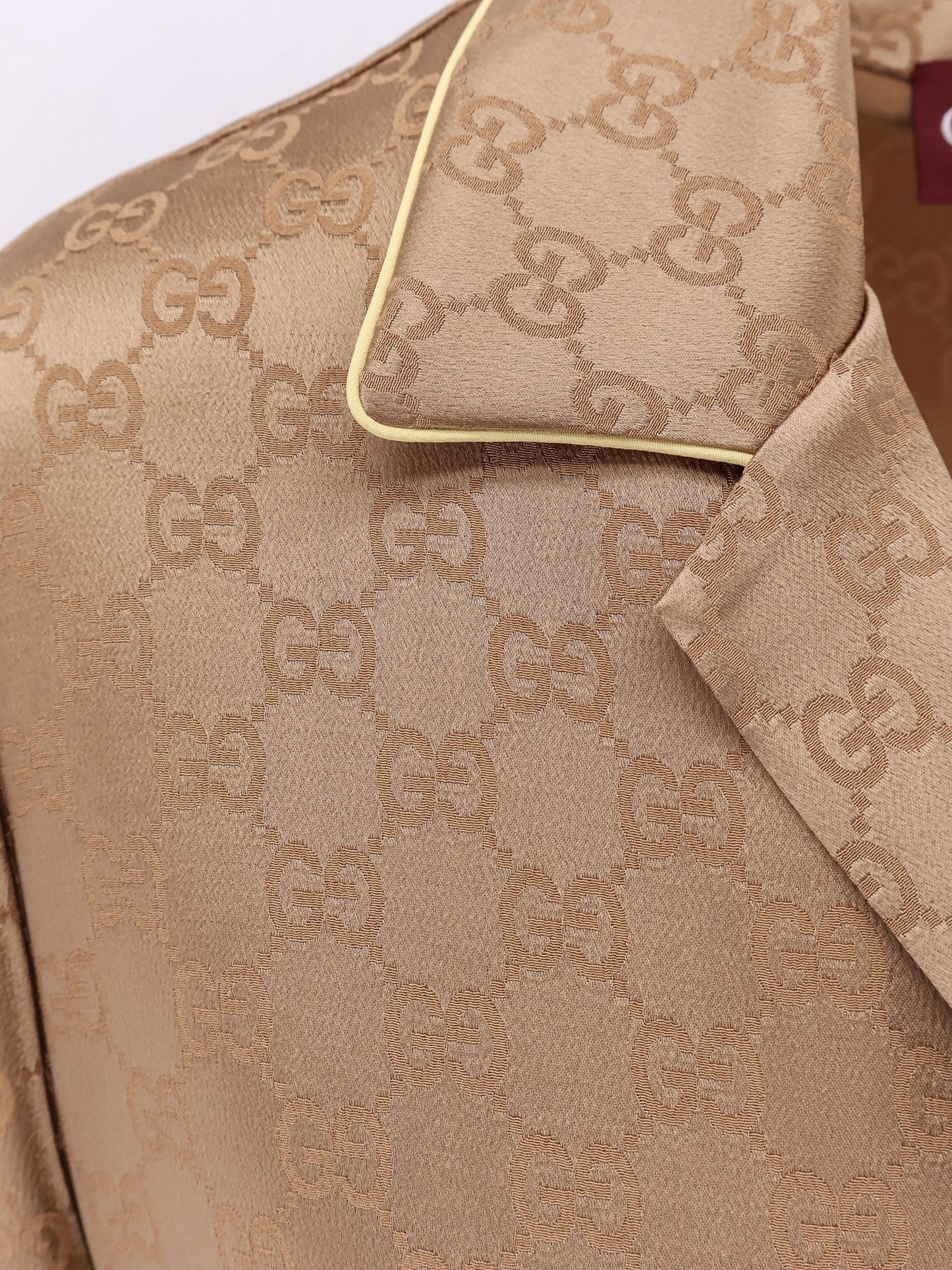 Gucci Viscose Blend Shirt With Allover Gg Logo
