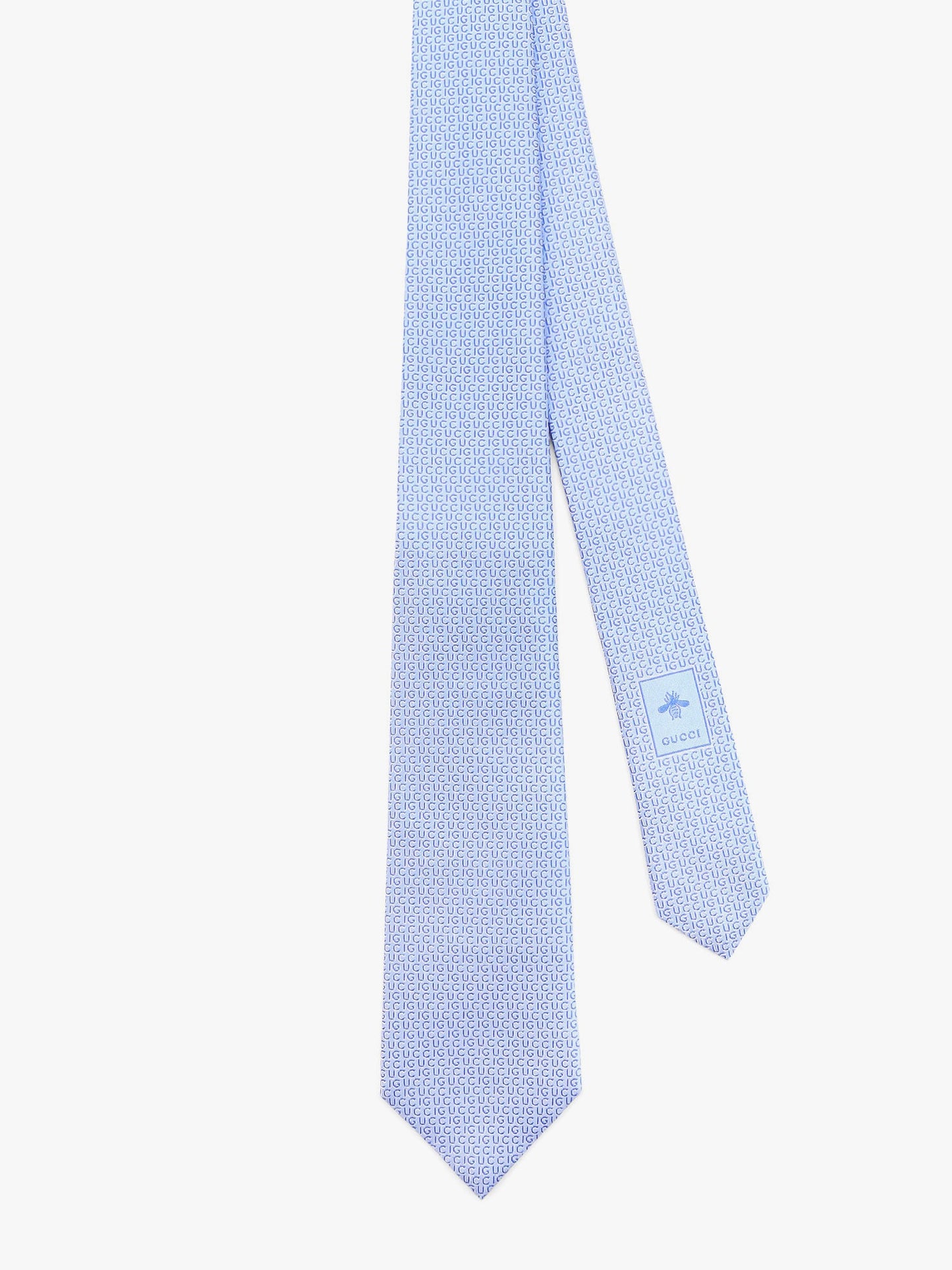 Gucci Silk Tie With Writing Motif