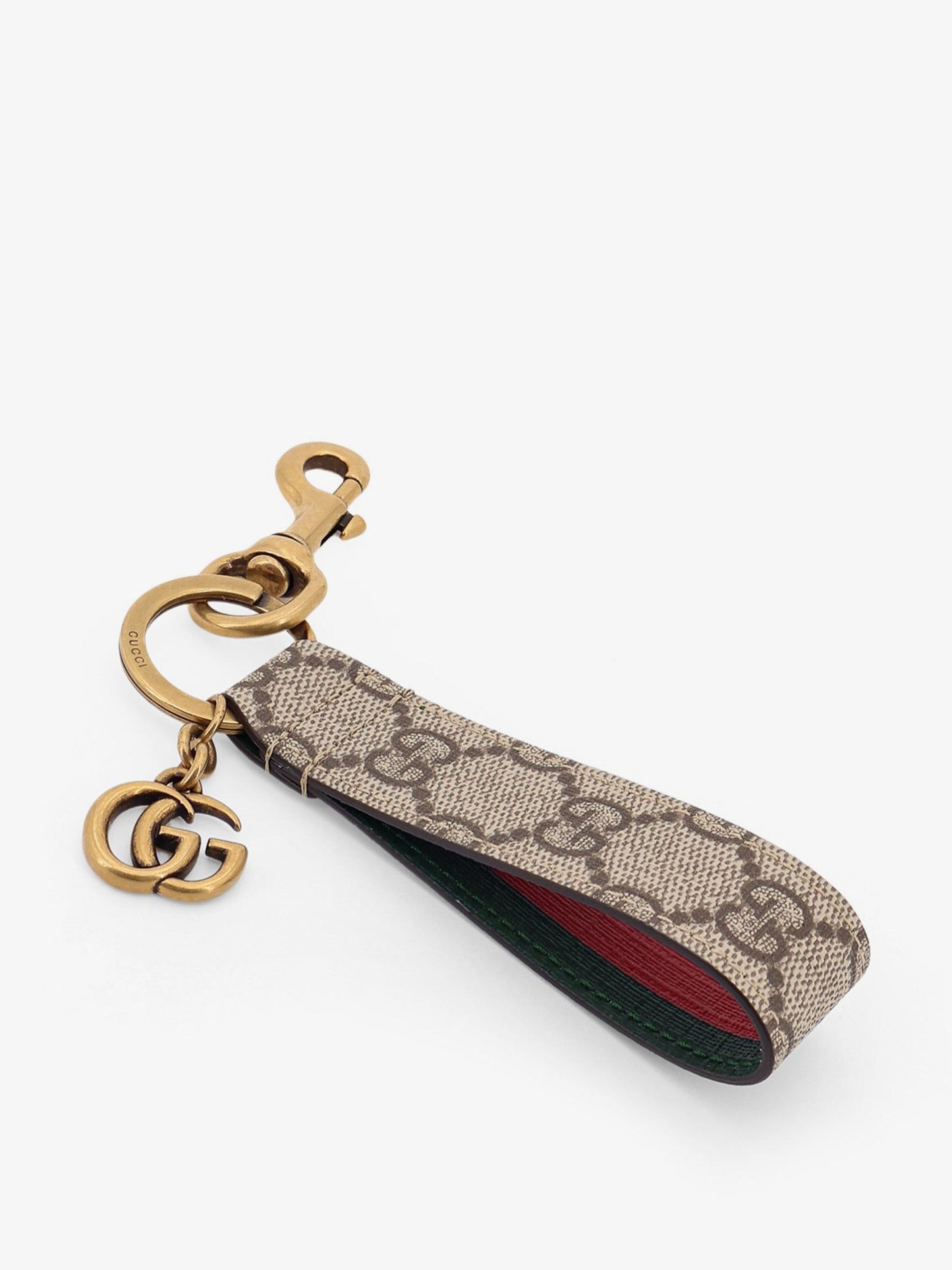 Gucci Gg Supreme Fabric Keyring