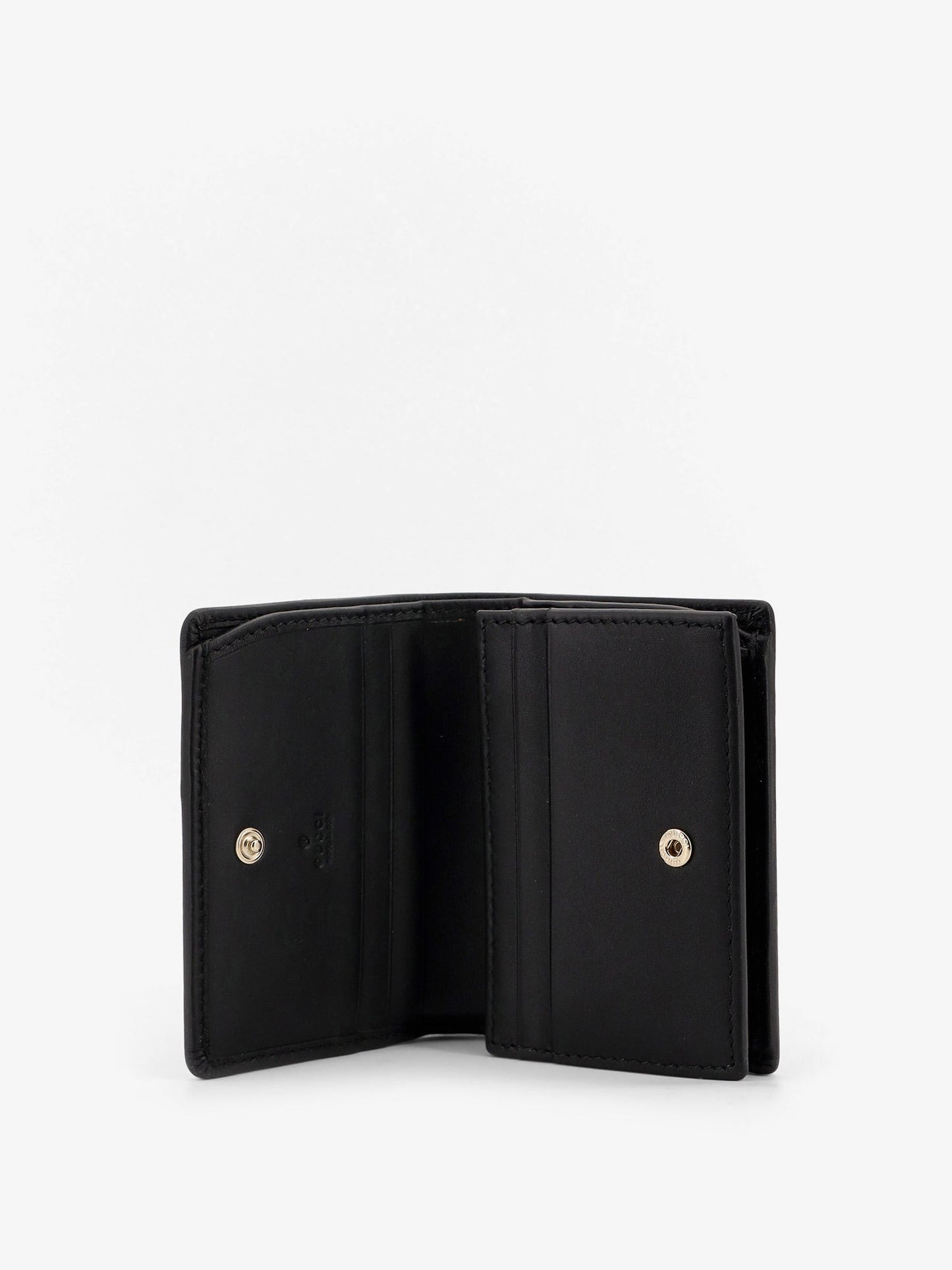 Gucci Gg Supreme Fabric And Leather Wallet
