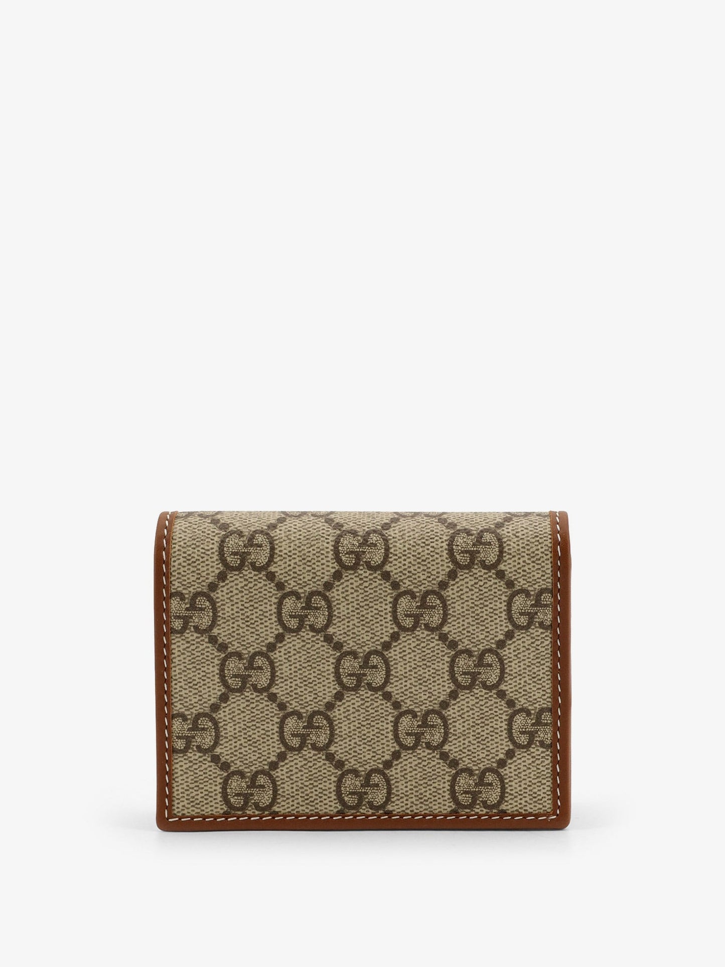 Gucci Gg Supreme Fabric And Leather Wallet