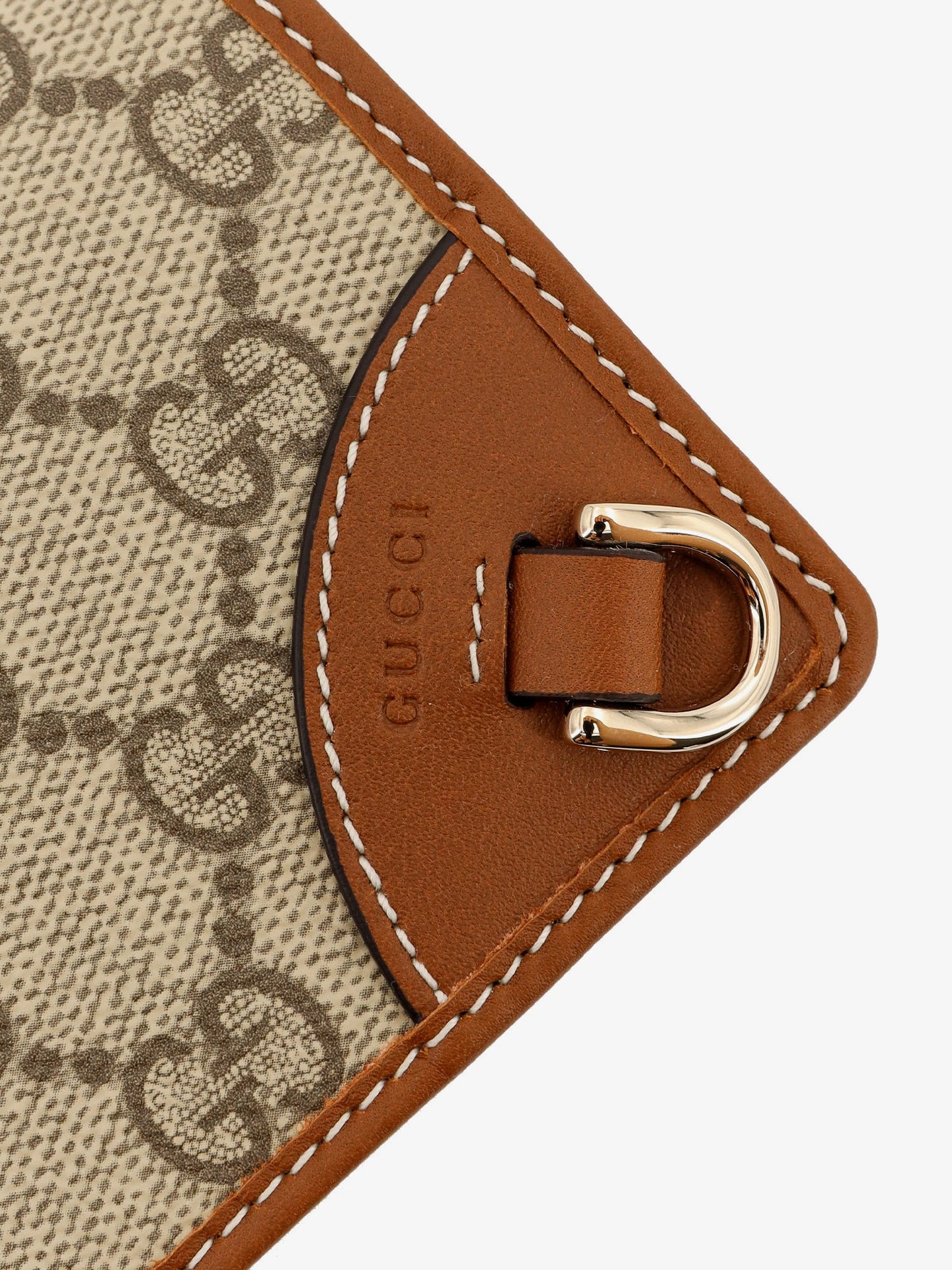 Gucci Gg Supreme Fabric And Leather Wallet
