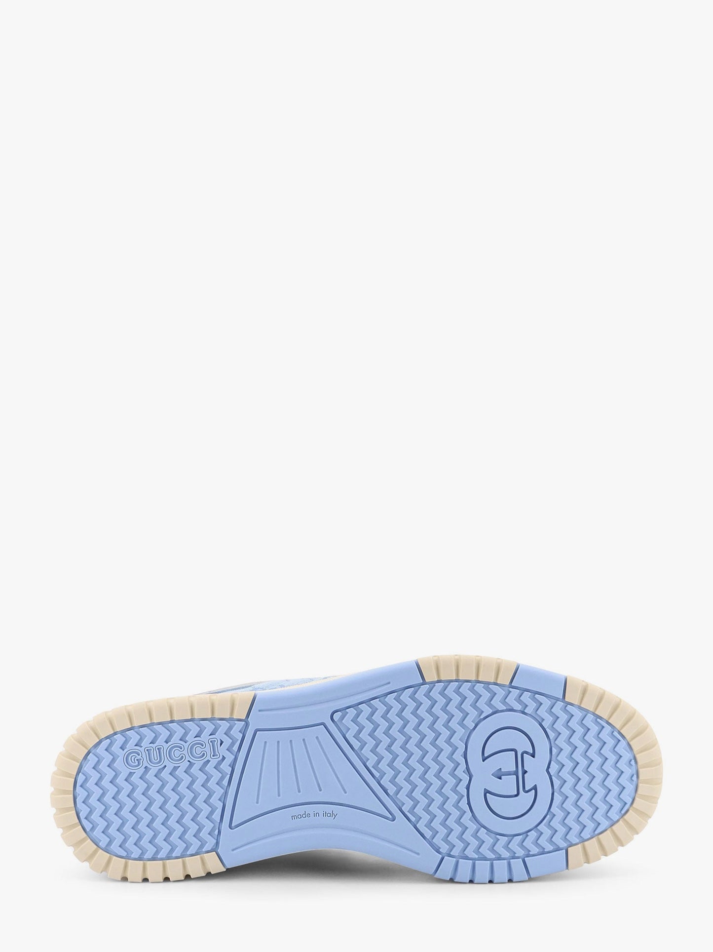 Gucci Re Web Low Top Leather And Gg Fabric Sneakers