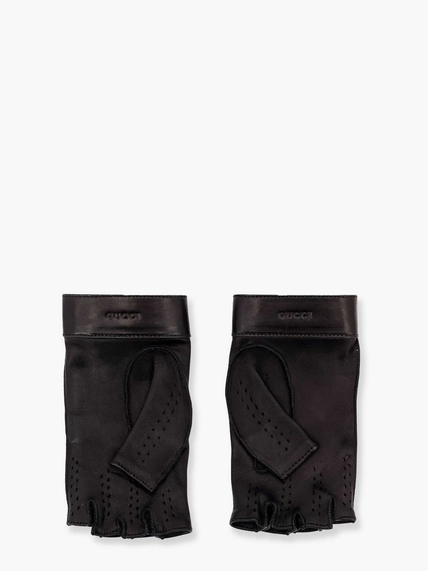 Gucci Fingerless Leather Gloves