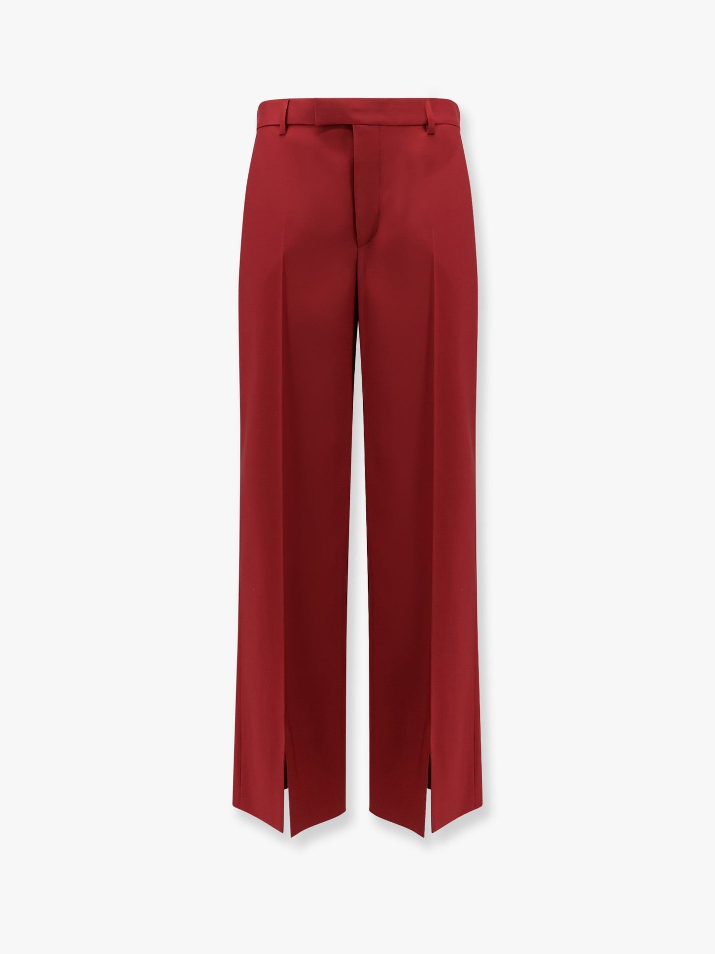 Gucci Wool Oversize Low Rise Trouser With Slit On The Front