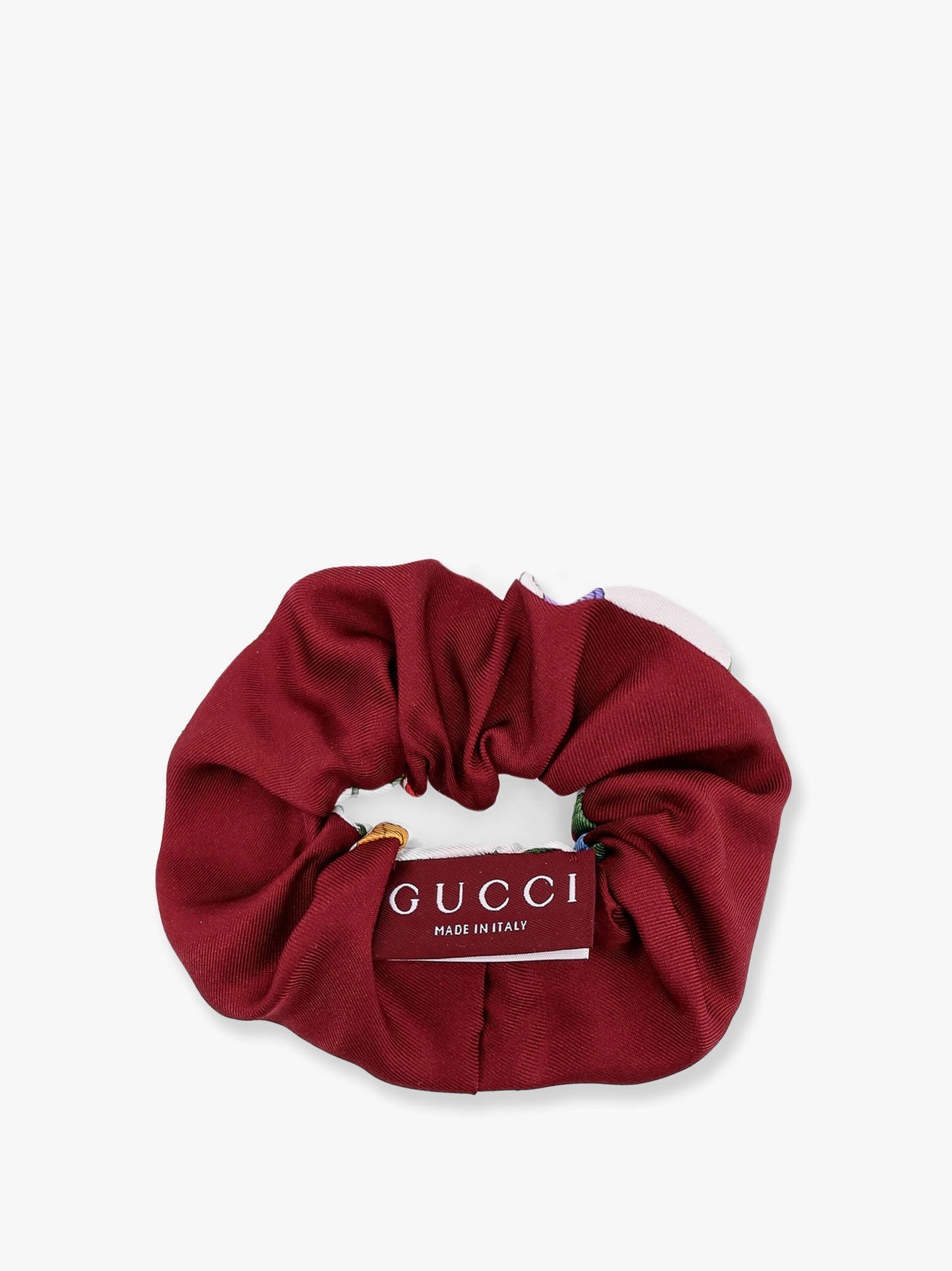 Gucci Silk Scrunchie With Iconic Floral Print
