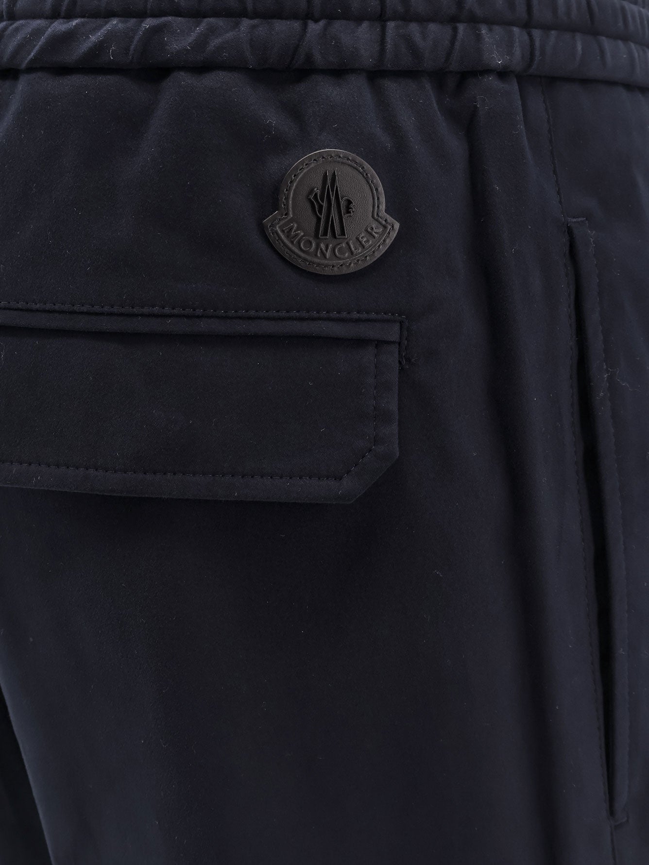 Moncler Cotton Trouser With Adjustable Trouser