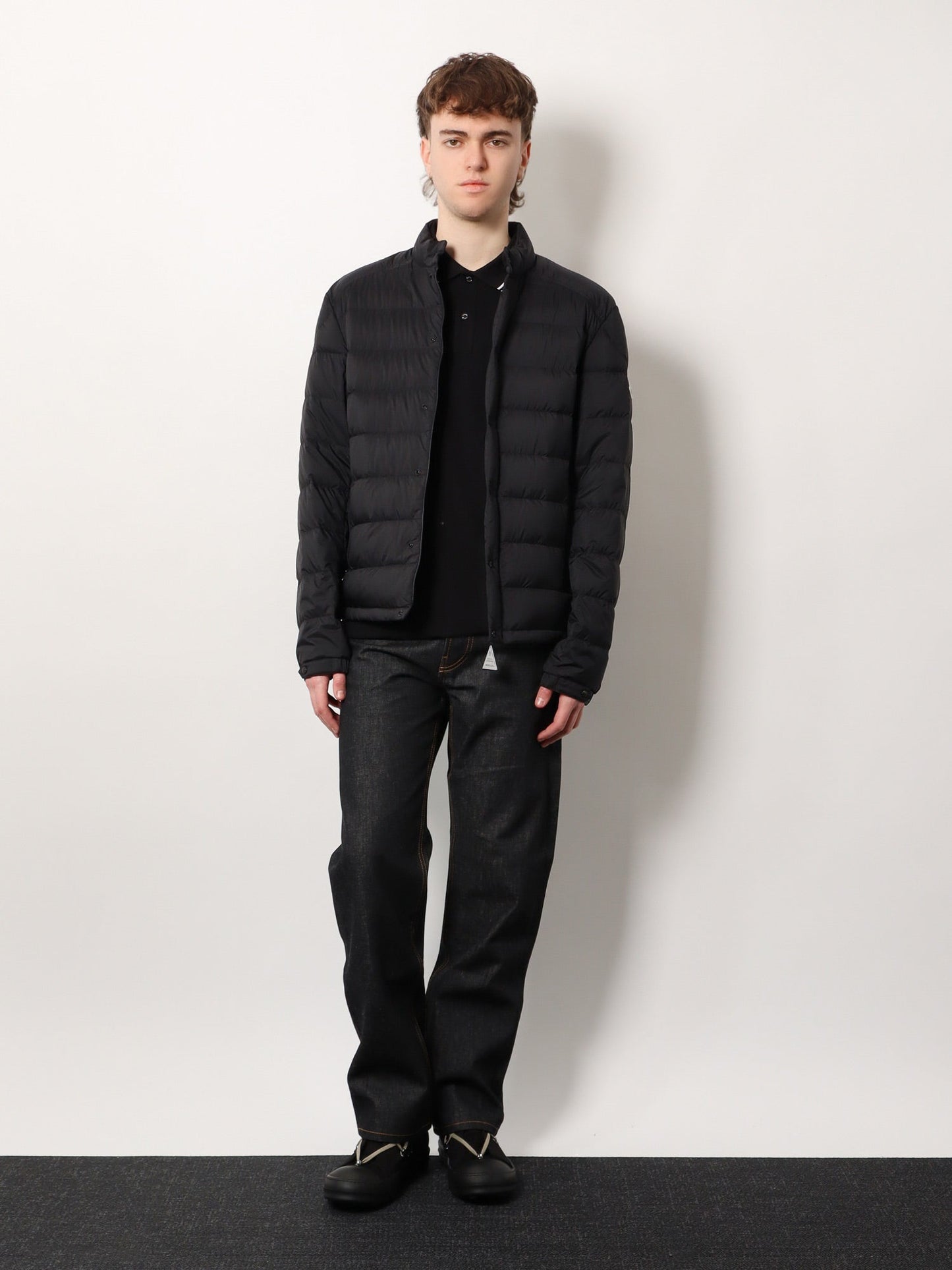 Moncler Cotton Polo Shirt With Contrasting Profiles