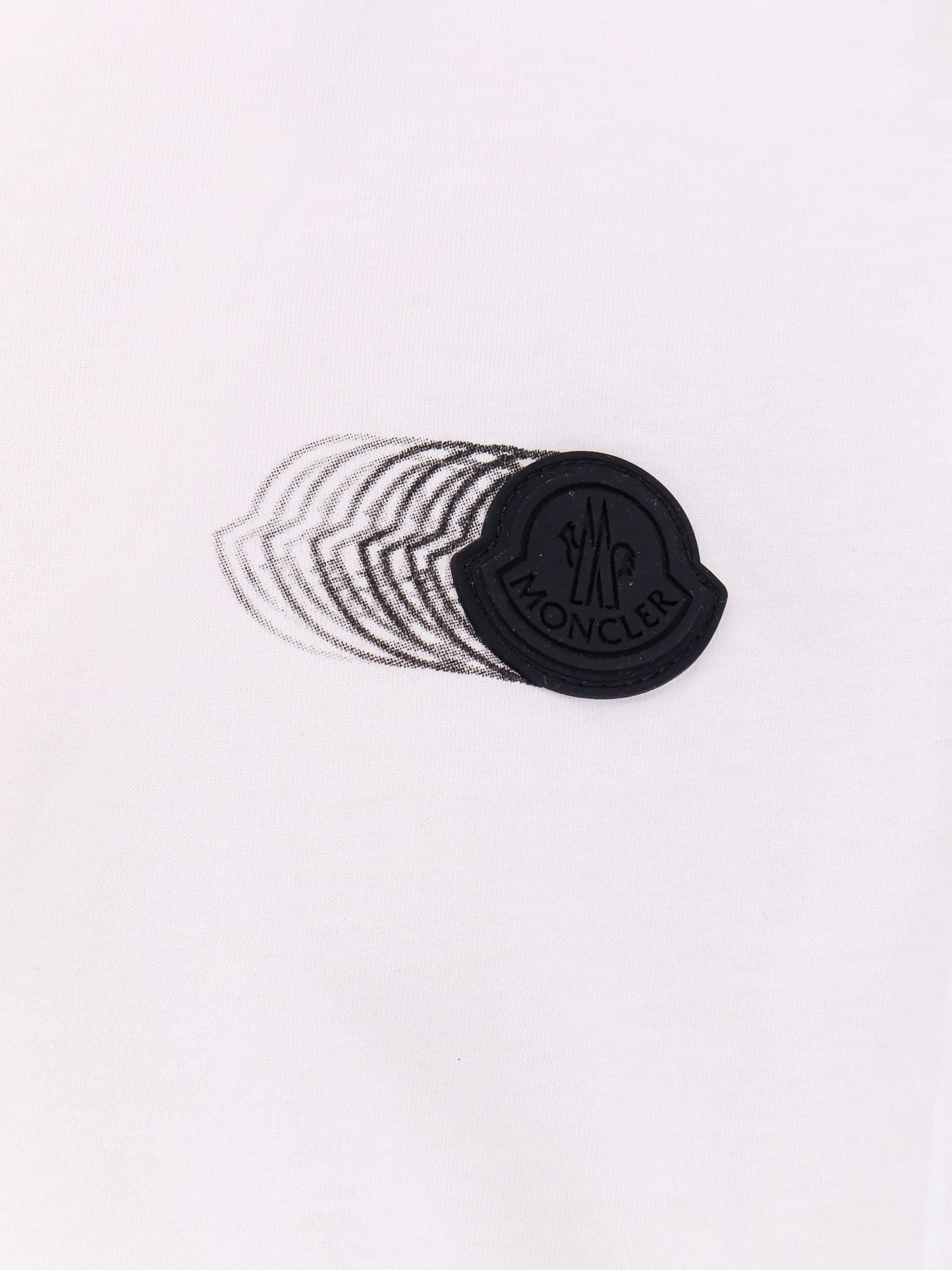 Moncler Cotton T Shirt With Frontal Logo