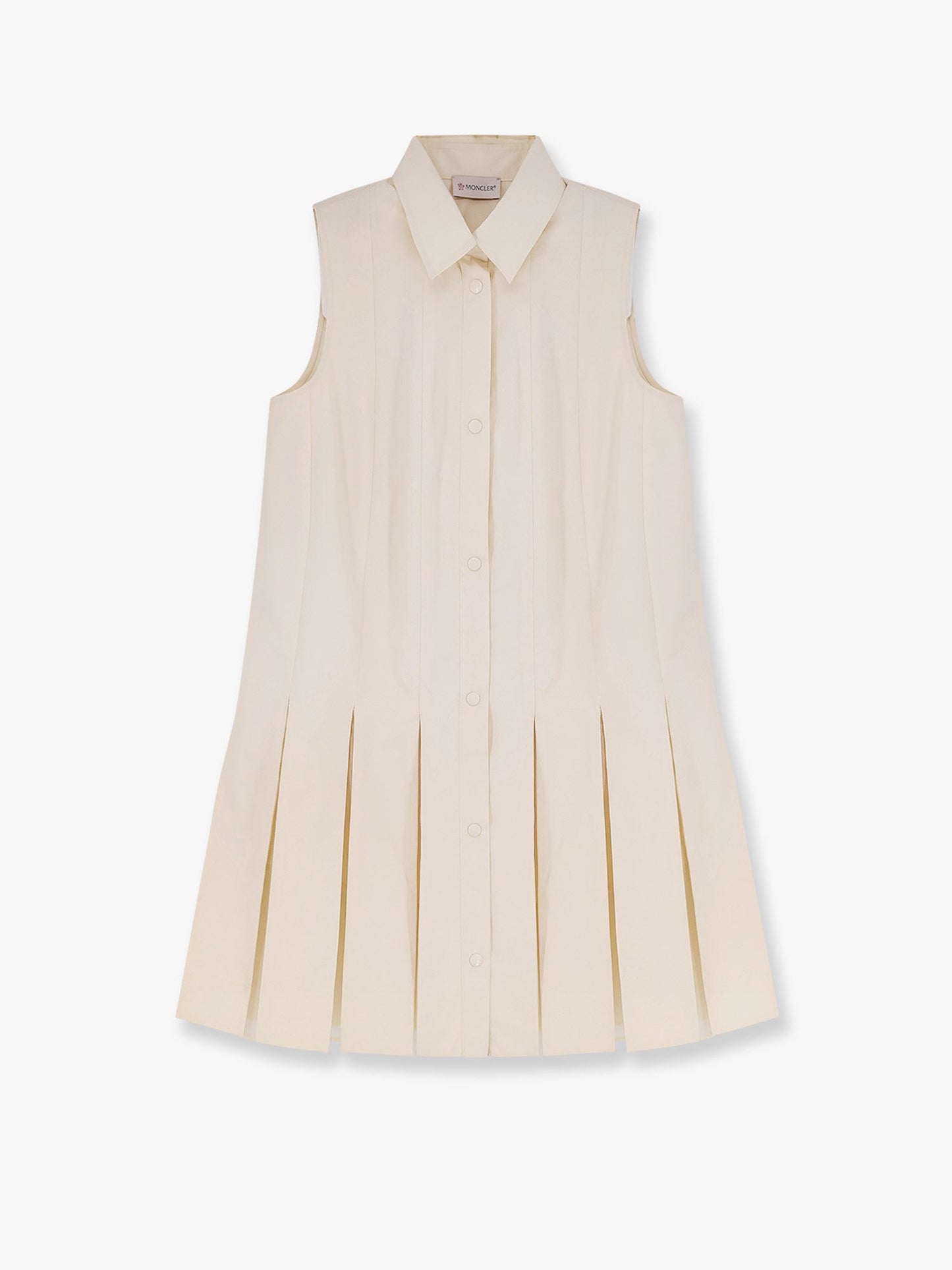 Moncler Cotton And Silk Mini Chemisier Dress