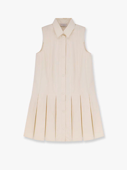 Moncler Cotton And Silk Mini Chemisier Dress