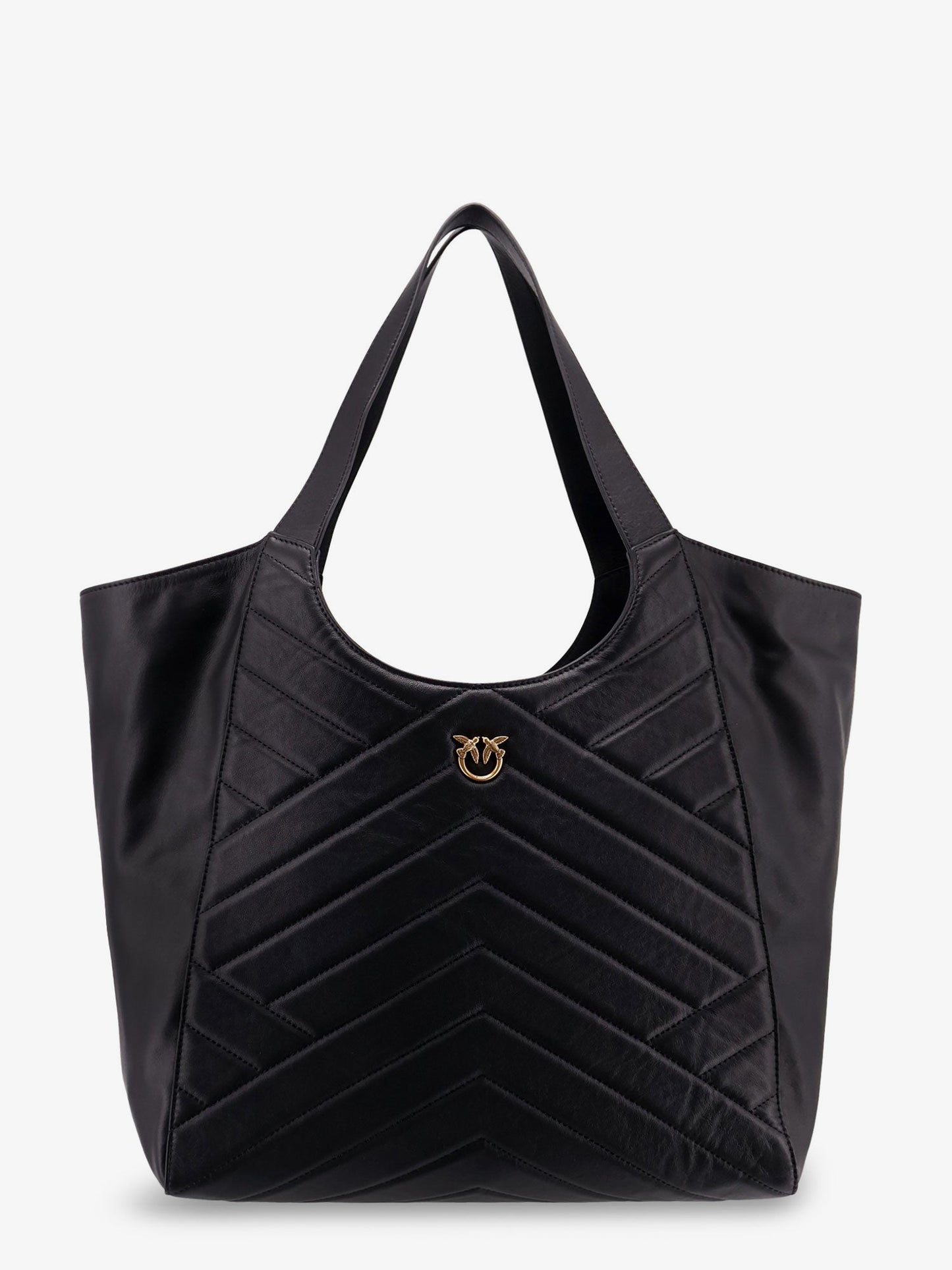 Pinko Quilted Leather Shoulder Bag