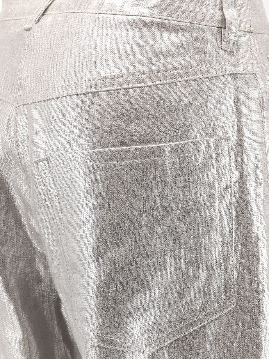 'S Max Mara Malika Covered Linen Trouser