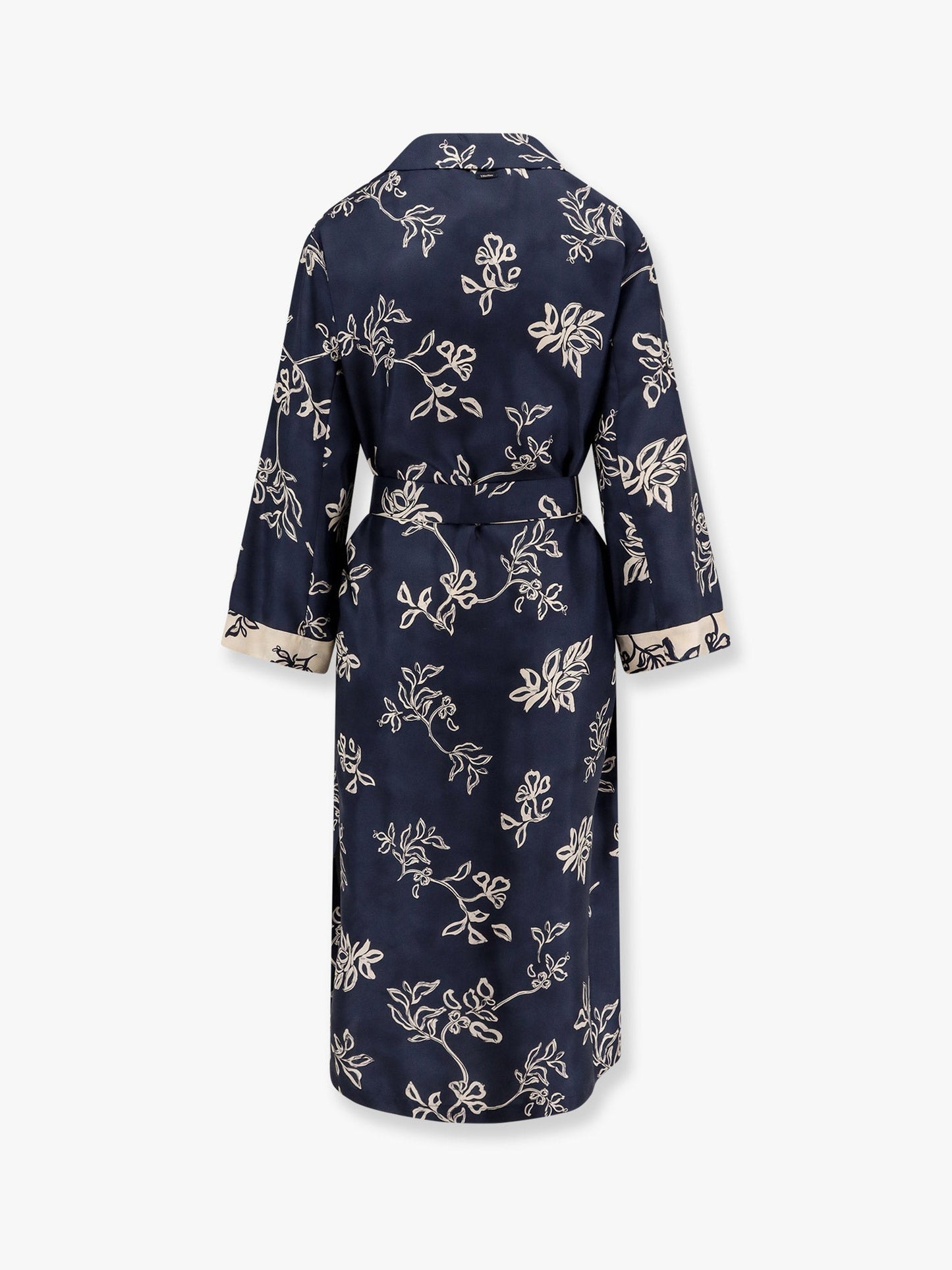 'S Max Mara Timeo Kaftan Silk Dress With Floral Print