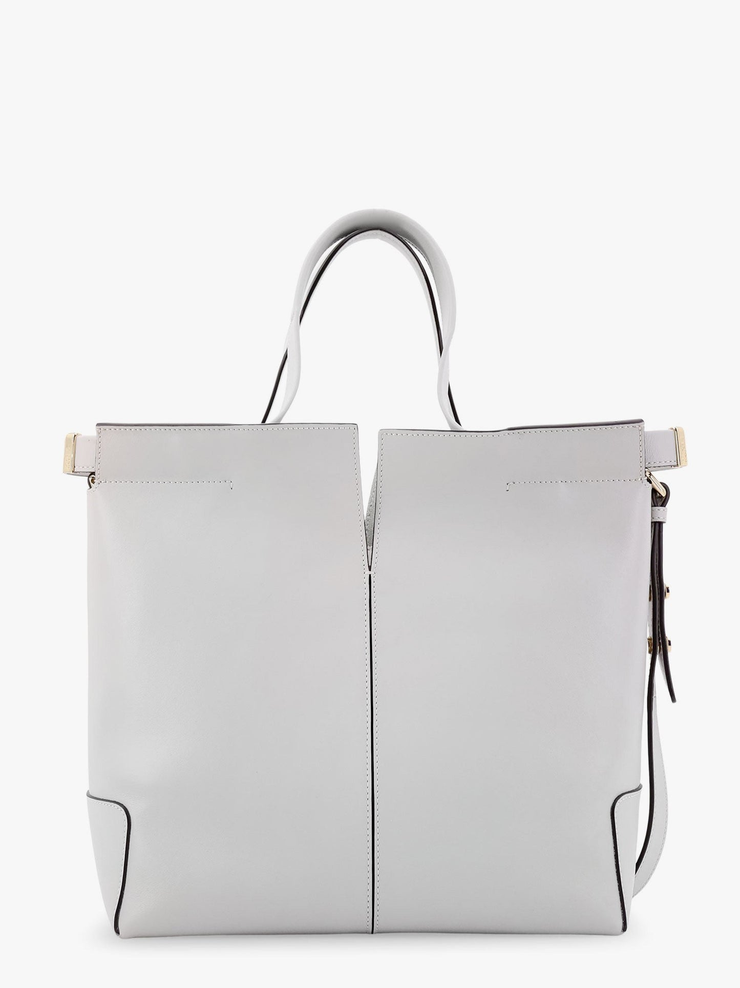 Tod's Leather Handbag With Frontal Logo Patch