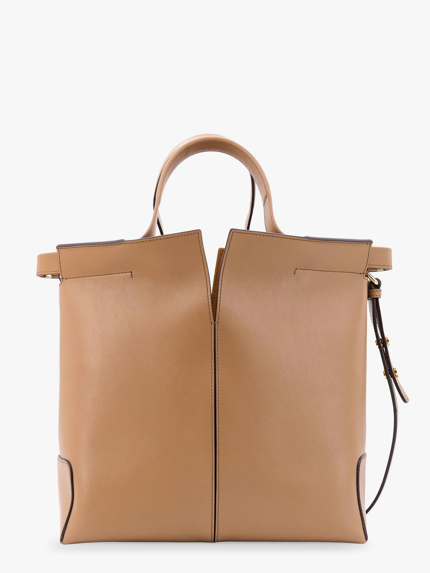 Tod's Leather Handbag With Frontal Logo Patch
