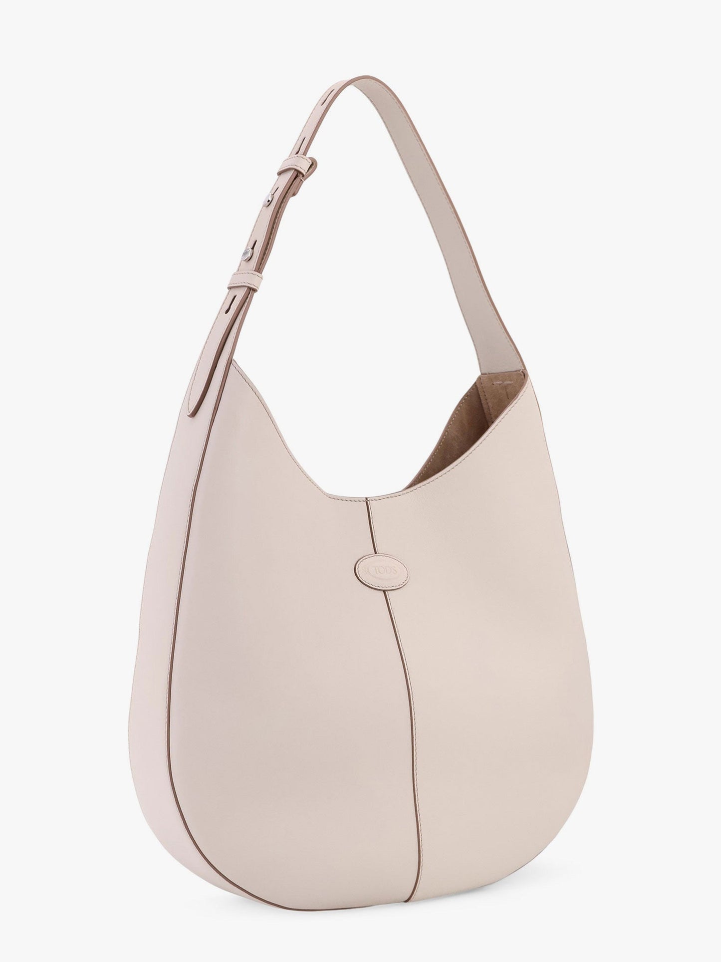 Tod's Leather Shoulder Bag With Frontal Logo Patch