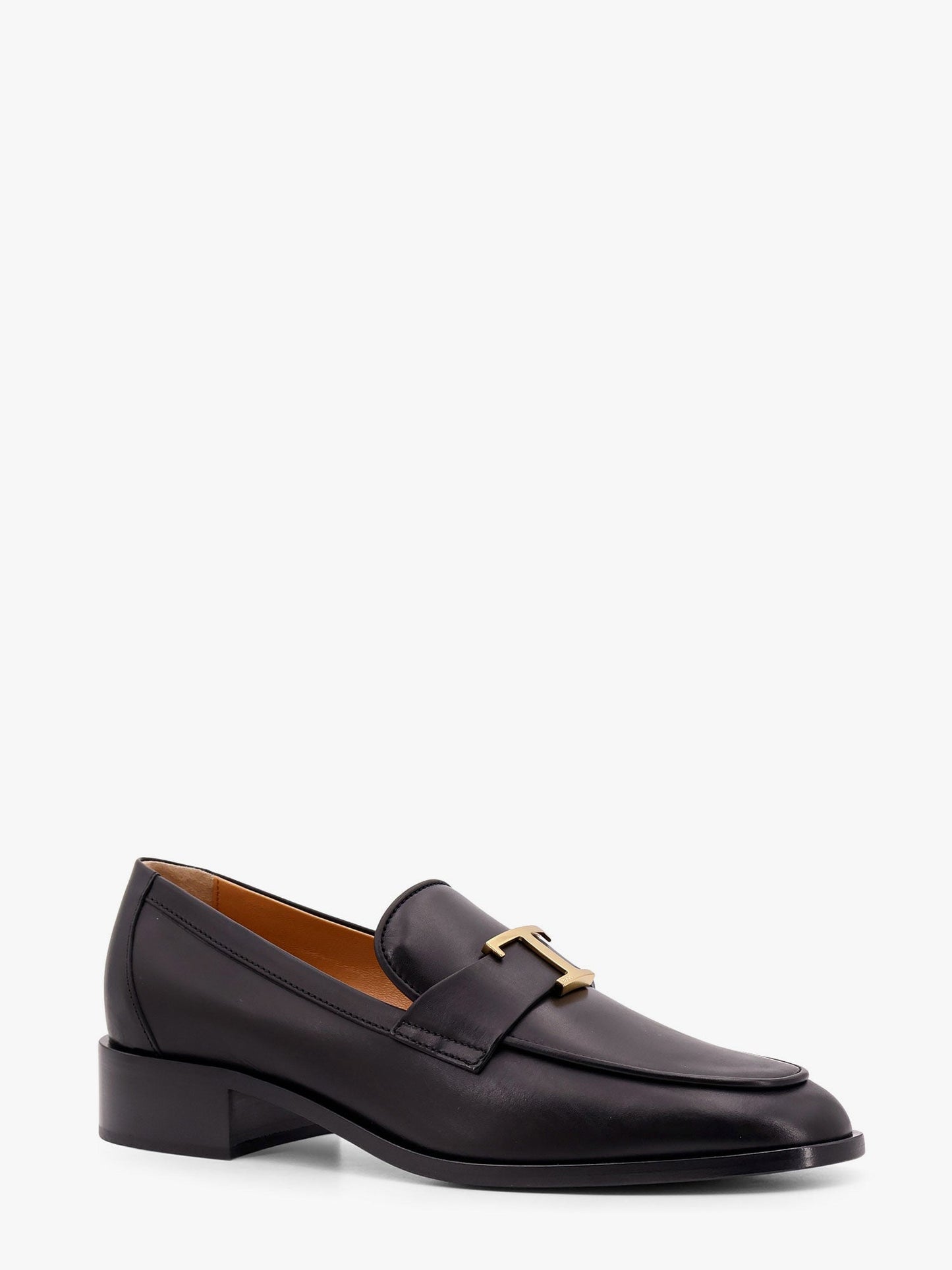 Tod's Leather Loafer With T Timeless Metal Logo
