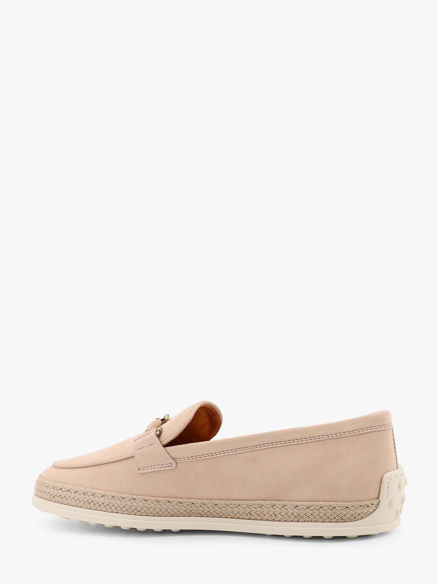 Tod's Suede Loafer With Metal Detail