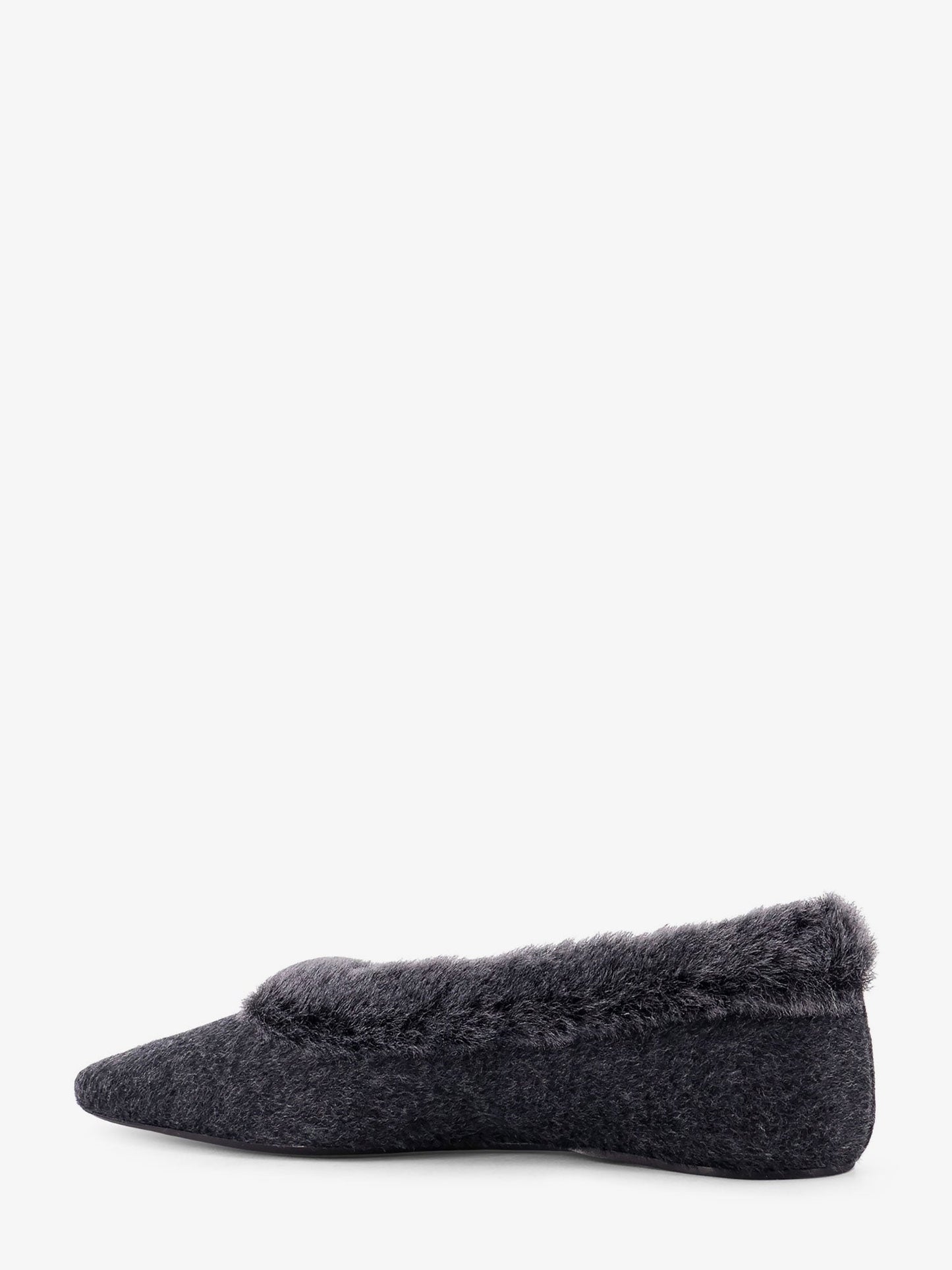 Toteme Shearling Edge Wool Ballerinas