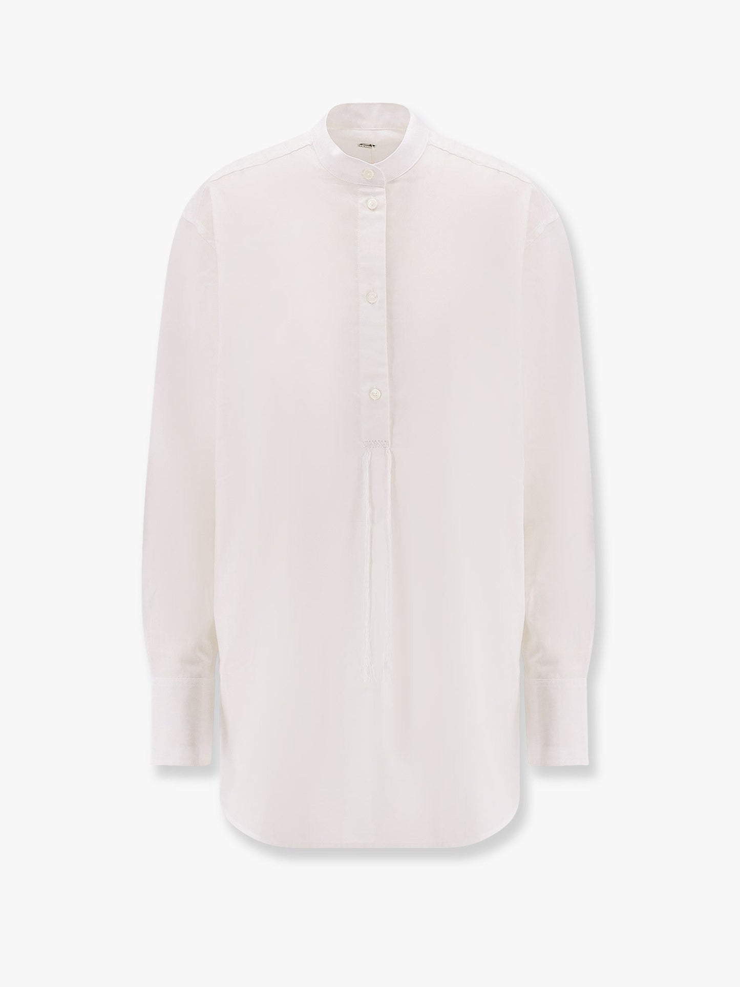 Toteme Stand Collar Organic Cotton Shirt