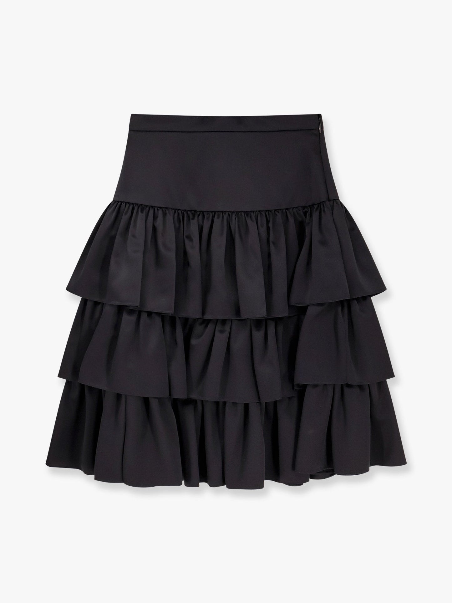 Valentino Satin Ruffle Skirt