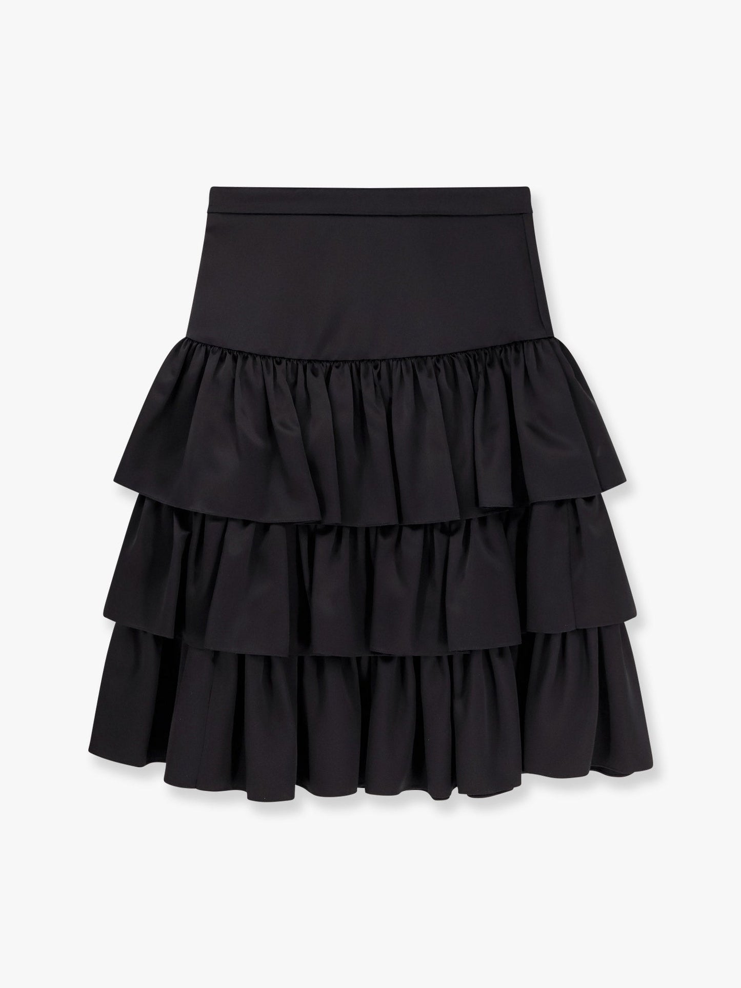 Valentino Satin Ruffle Skirt