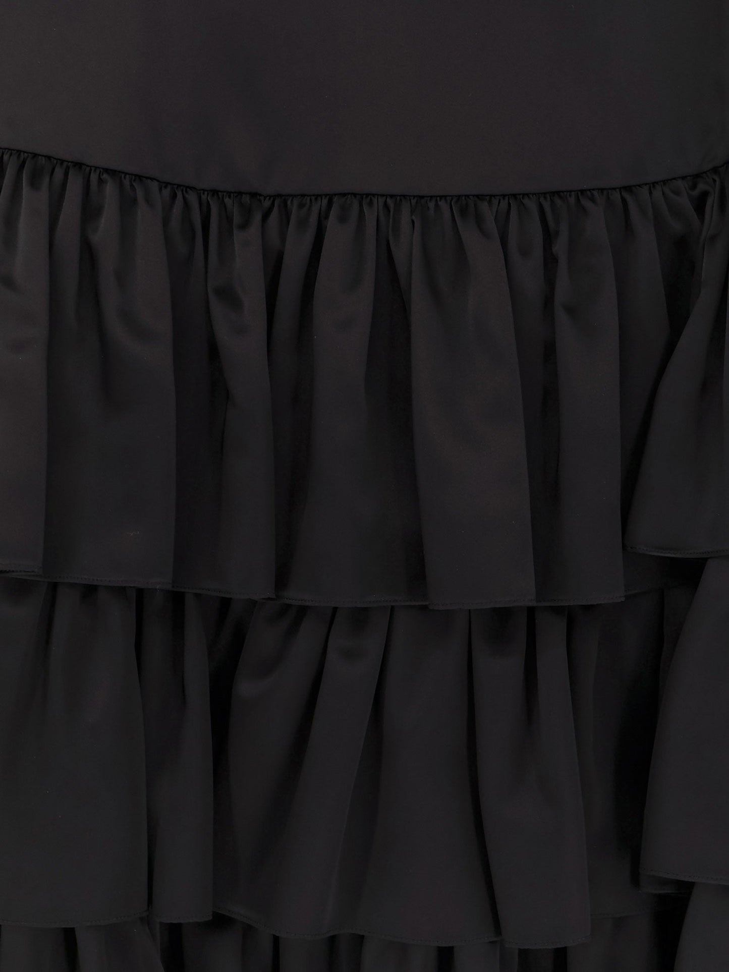 Valentino Satin Ruffle Skirt