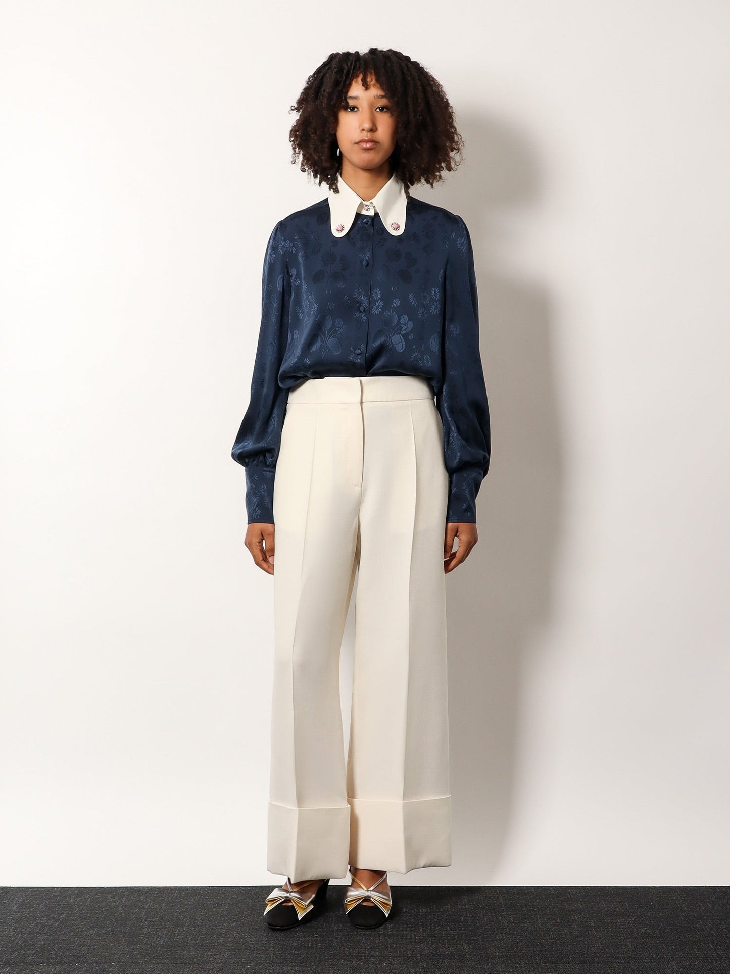 Valentino Virgin Wool And Silk Trouser