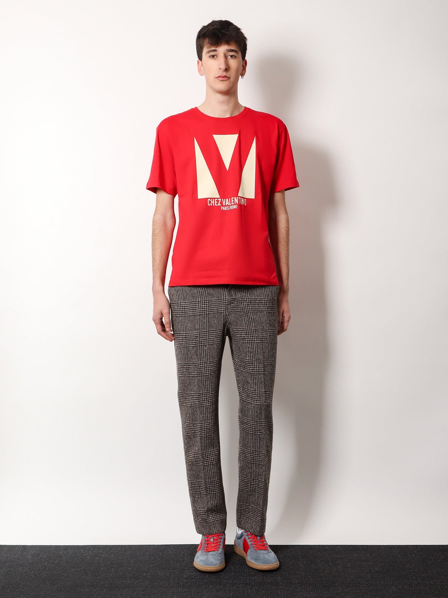 Valentino Cotton T Shirt With Chez Valentino Print