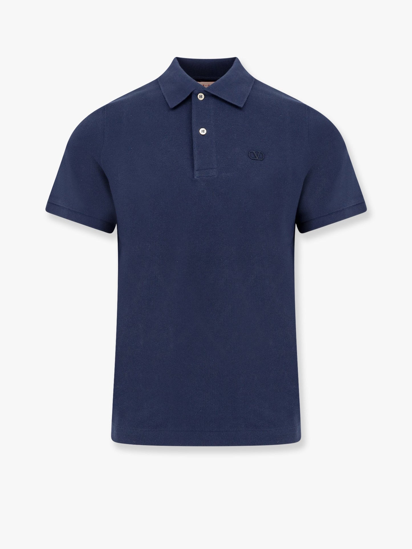Valentino Cotton Piquet Polo Shirt With Vlogo Embroidery