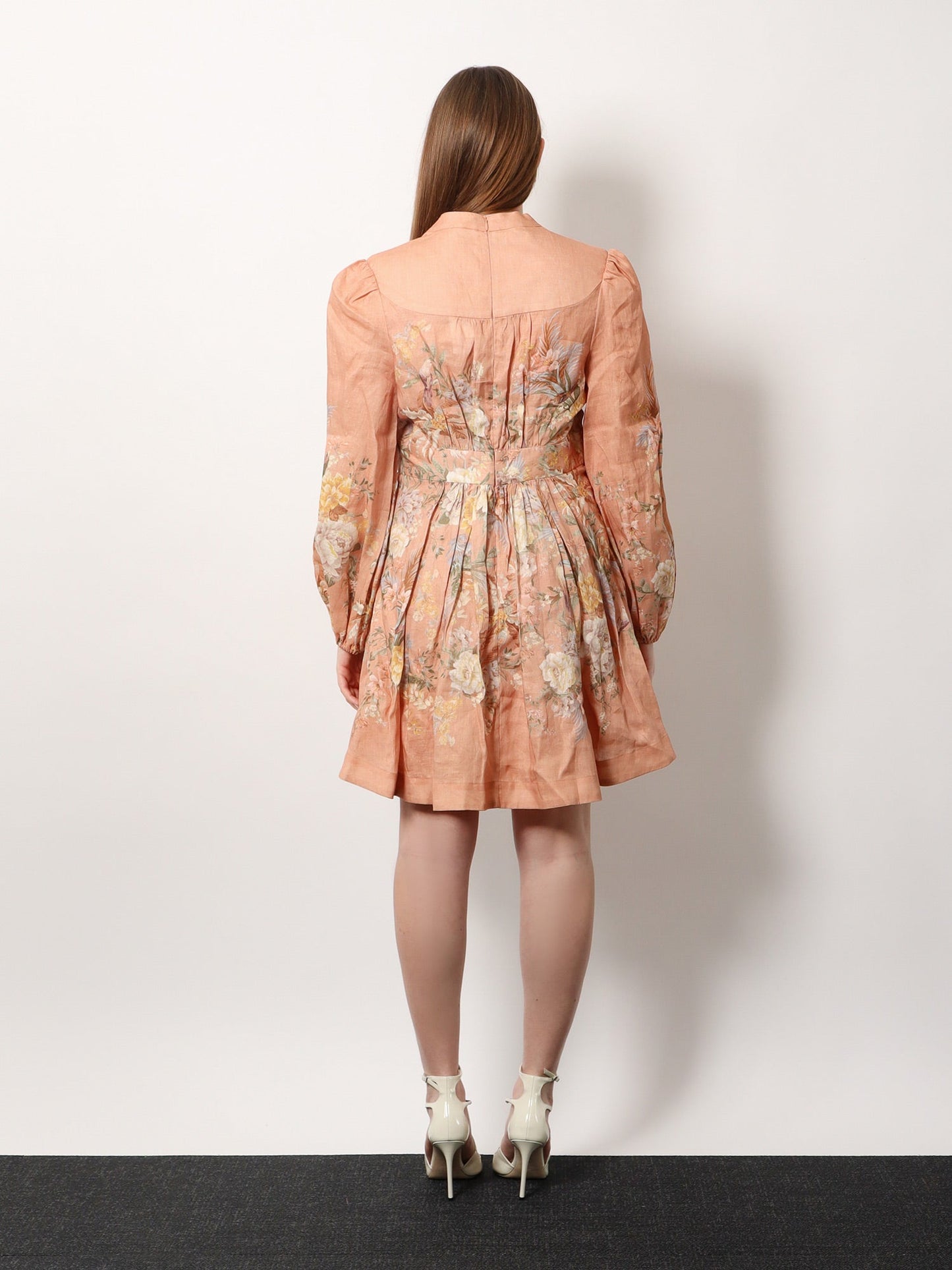 Zimmermann Linen Dress With Floral Print