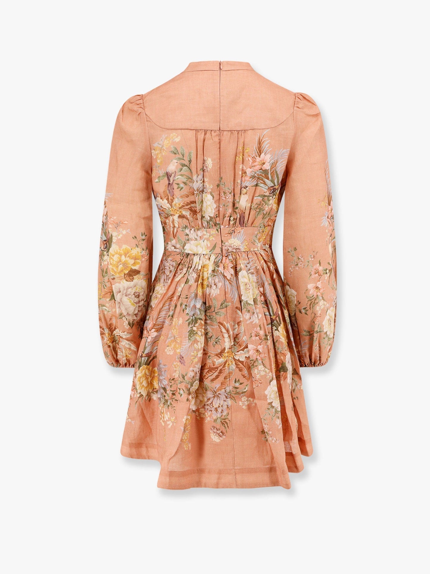 Zimmermann Linen Dress With Floral Print
