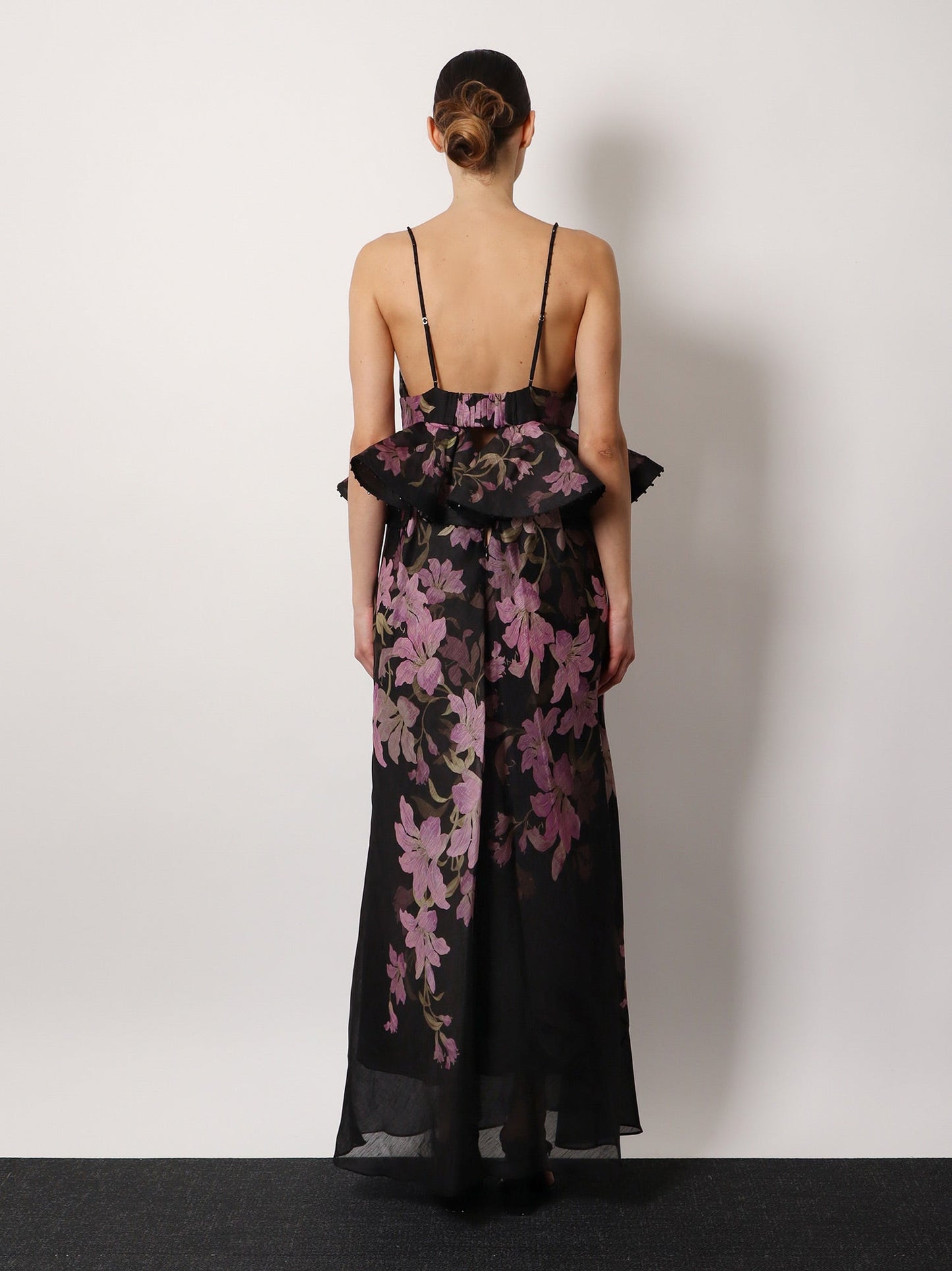 Zimmermann Linen And Cotton Long Dress With Floral Print