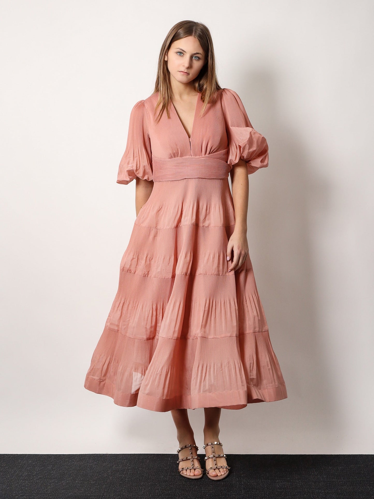 Zimmermann Pleated Long Dress