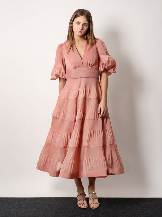 Zimmermann Pleated Long Dress
