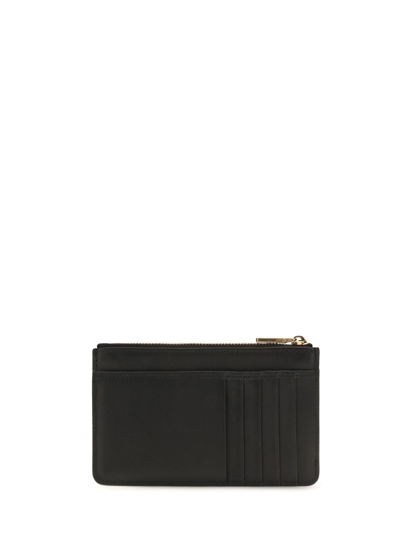 Dolce & Gabbana Leather Card Holder with logo - Black