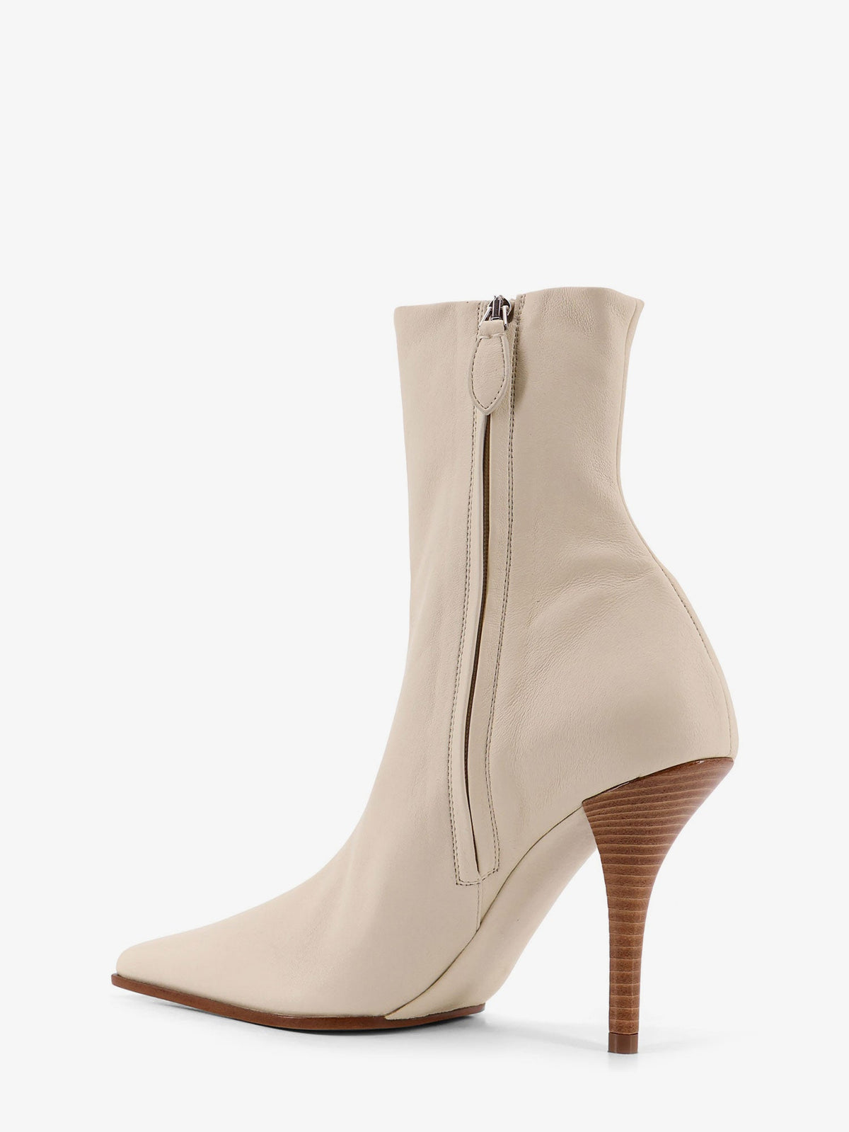 Alaia Leather boots - Argile