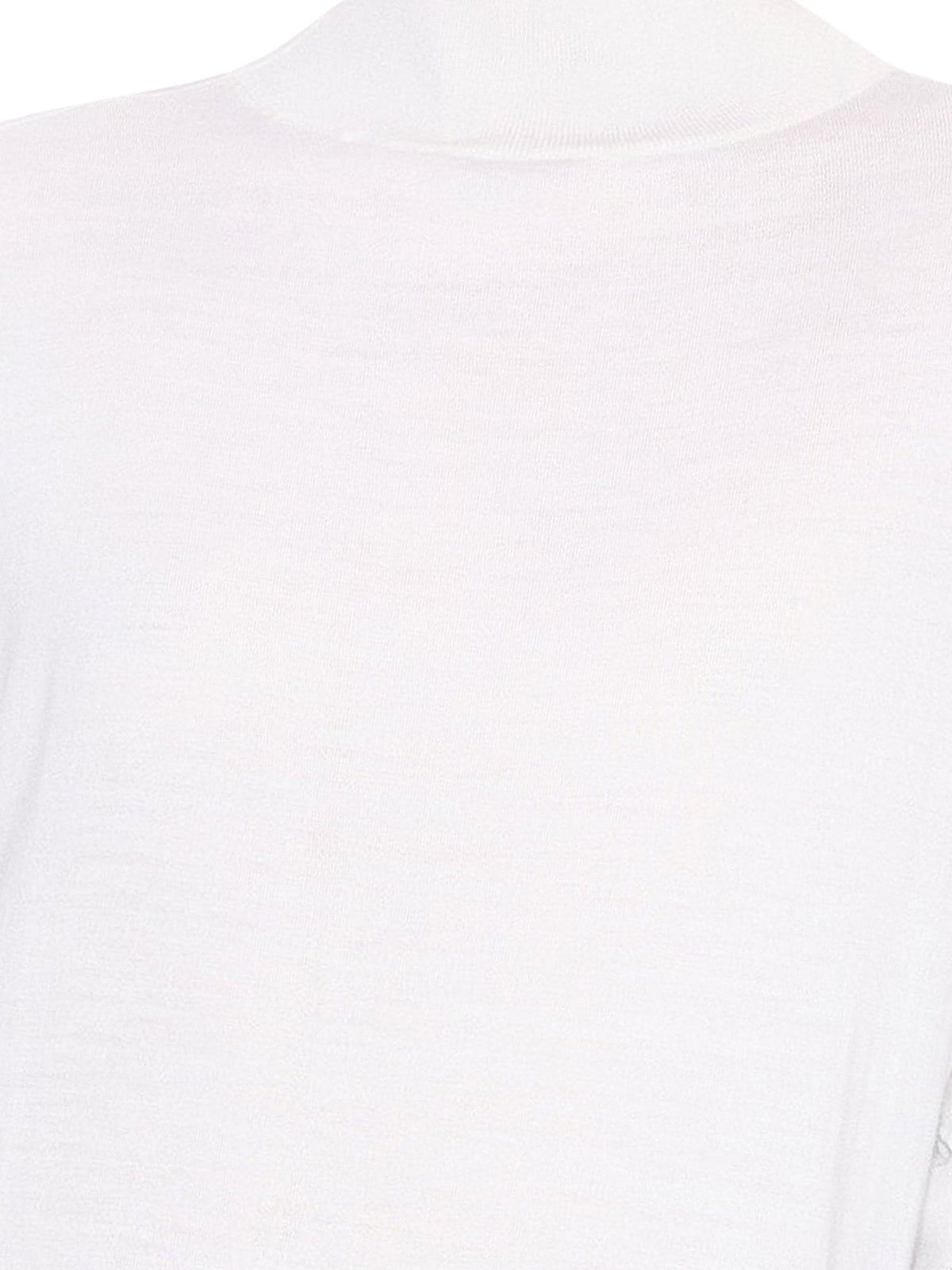 Alaia Peplum virgin wool sweater - Blanc