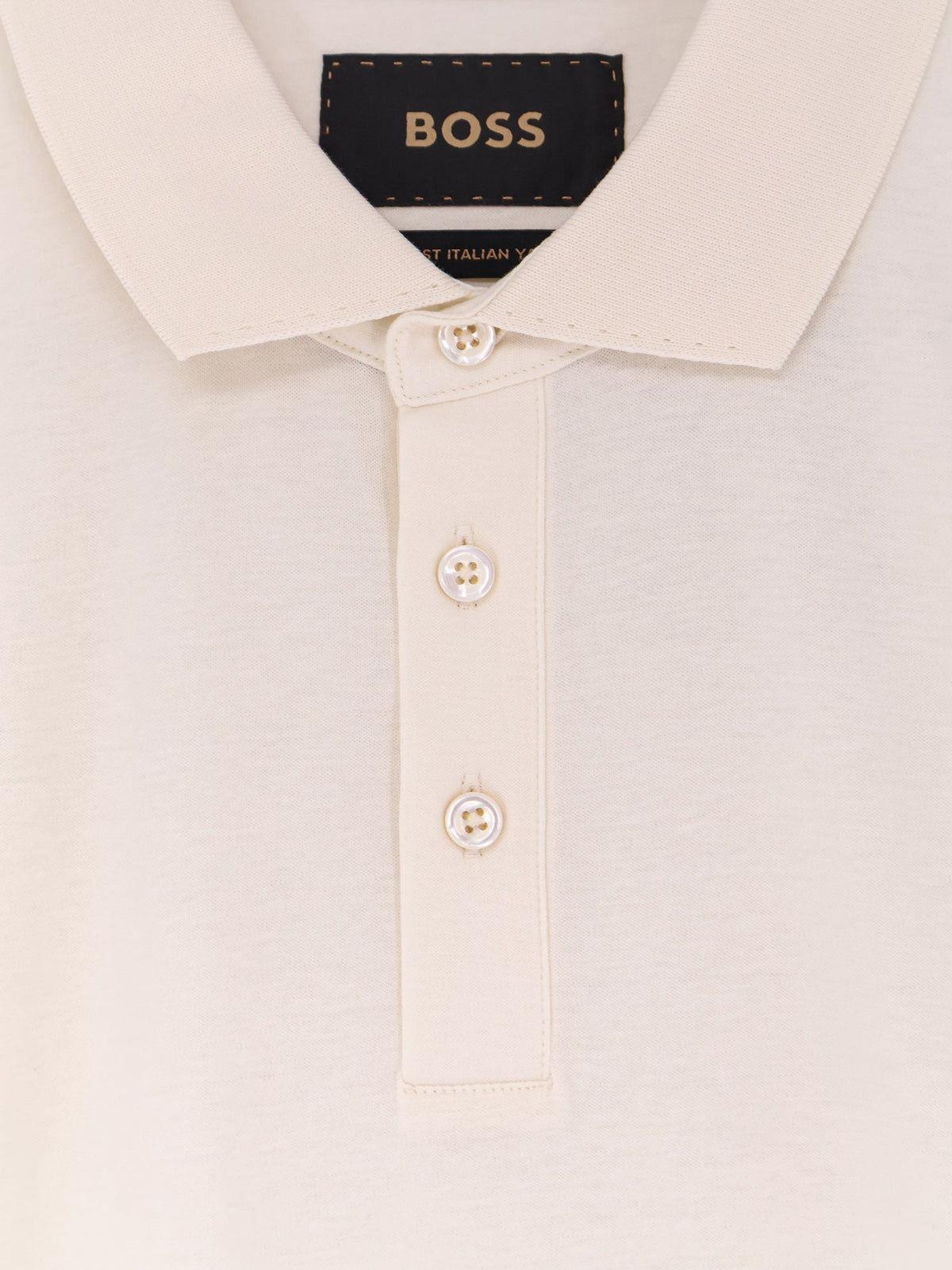 Boss Perry cotton polo shirt - Open White