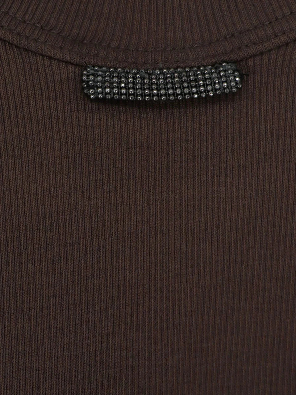 Brunello Cucinelli Cotton Blend Tank Top With Back Monili Detail