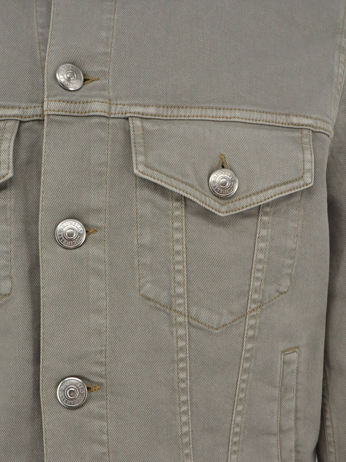 Brunello Cucinelli Grey denim jacket - Marrone