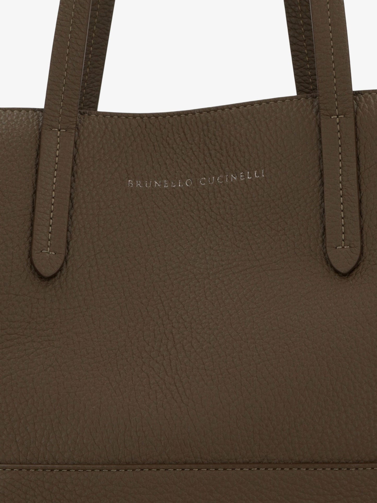 Brunello Cucinelli Bc Duo Hammered Leather Shoulder Bag