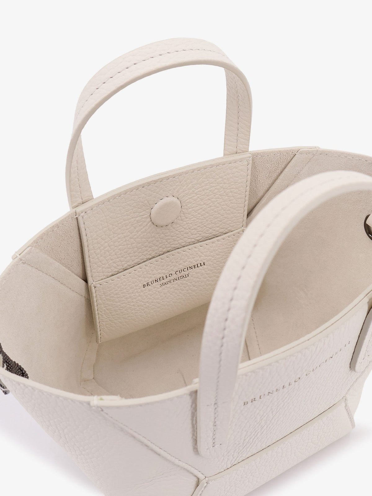 Brunello Cucinelli BC Duo leather crossbody bag - Butter