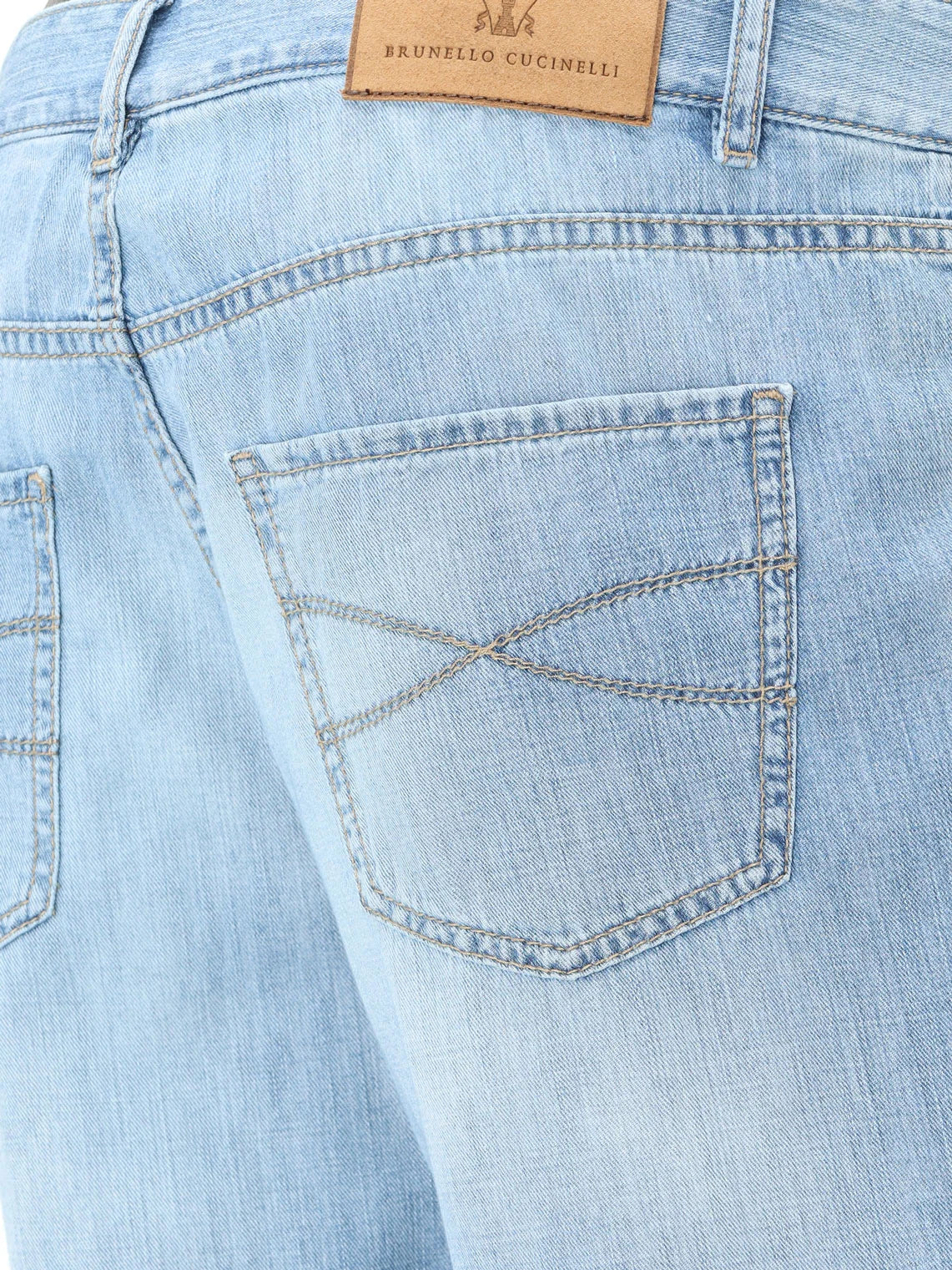 BRUNELLO CUCINELLI - Blue denim jeans