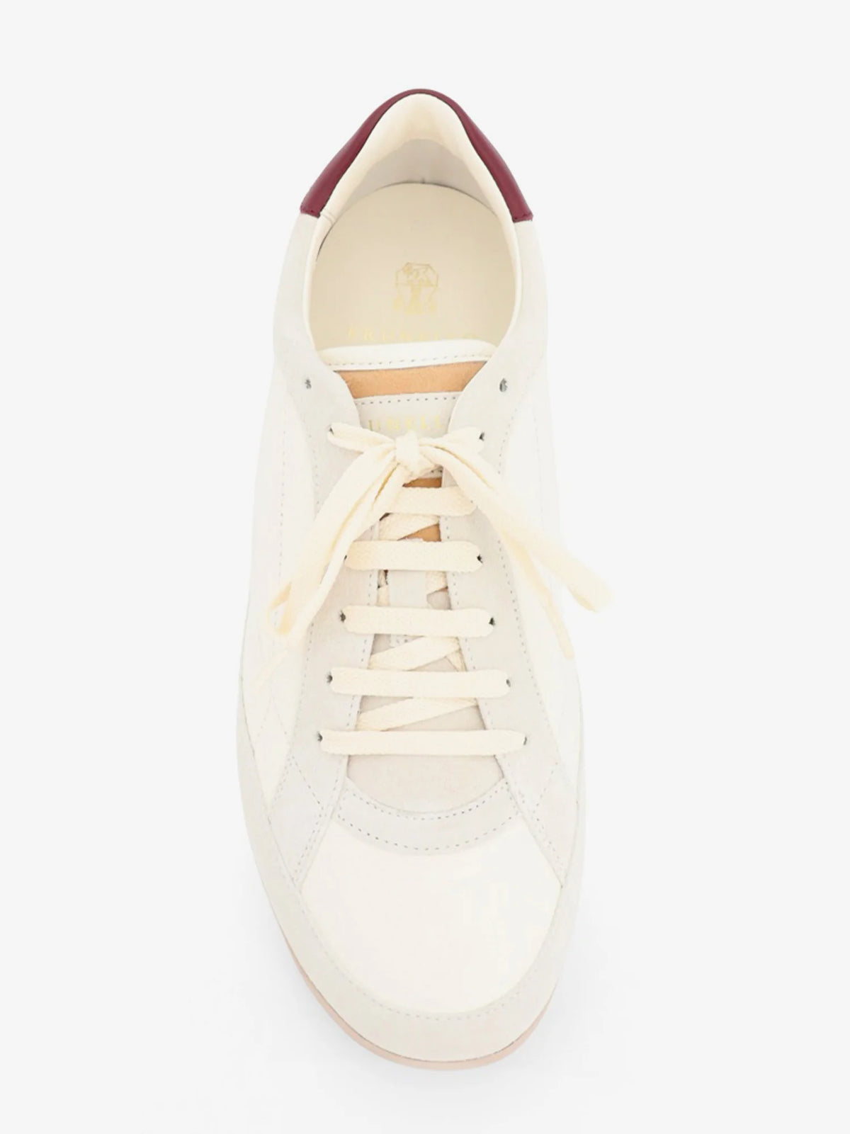 BRUNELLO CUCINELLI - Leather sneakers with suede inserts