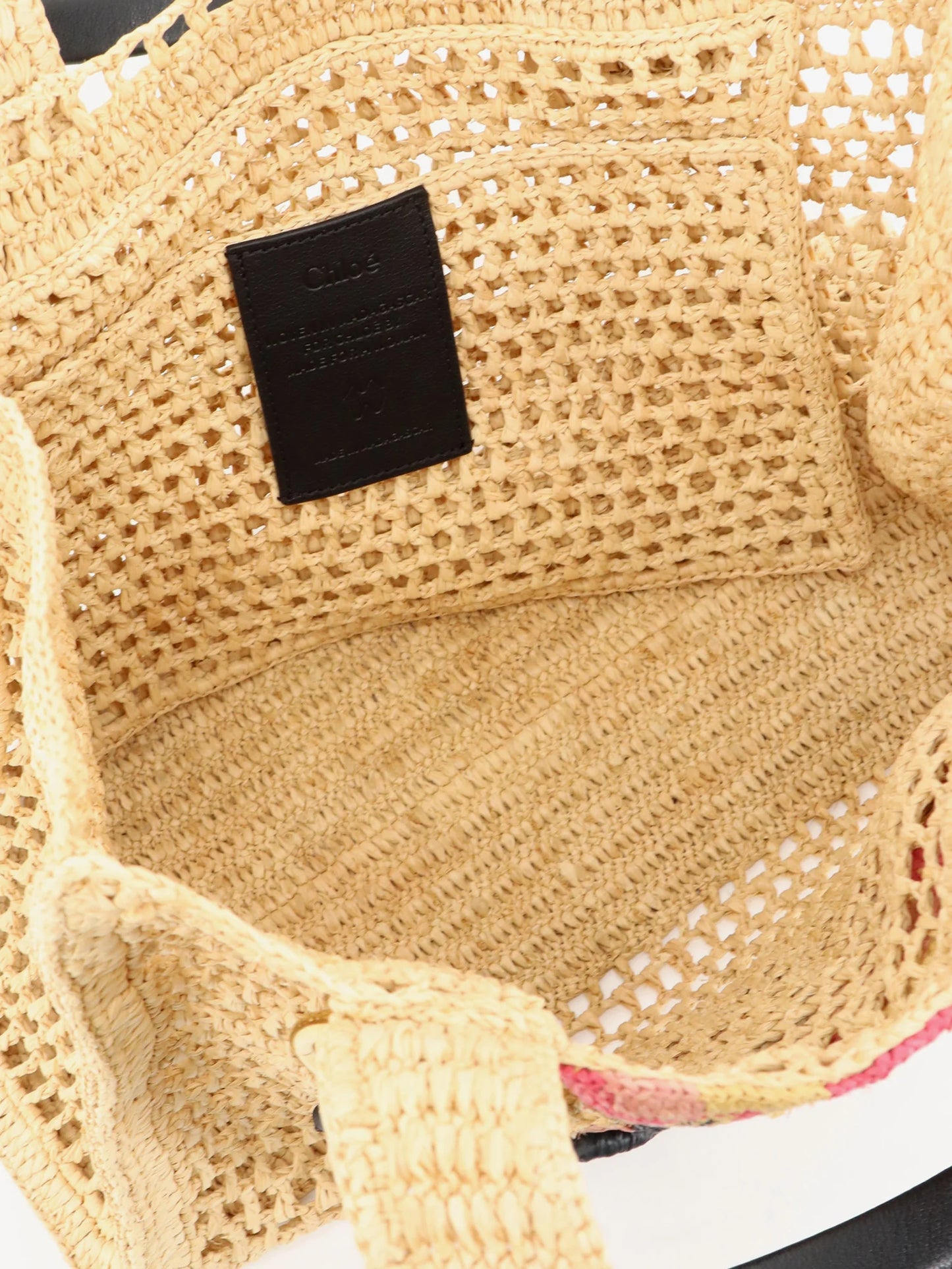 CHLOE' - East-West Summer Banana Raffia Shoulder Bag