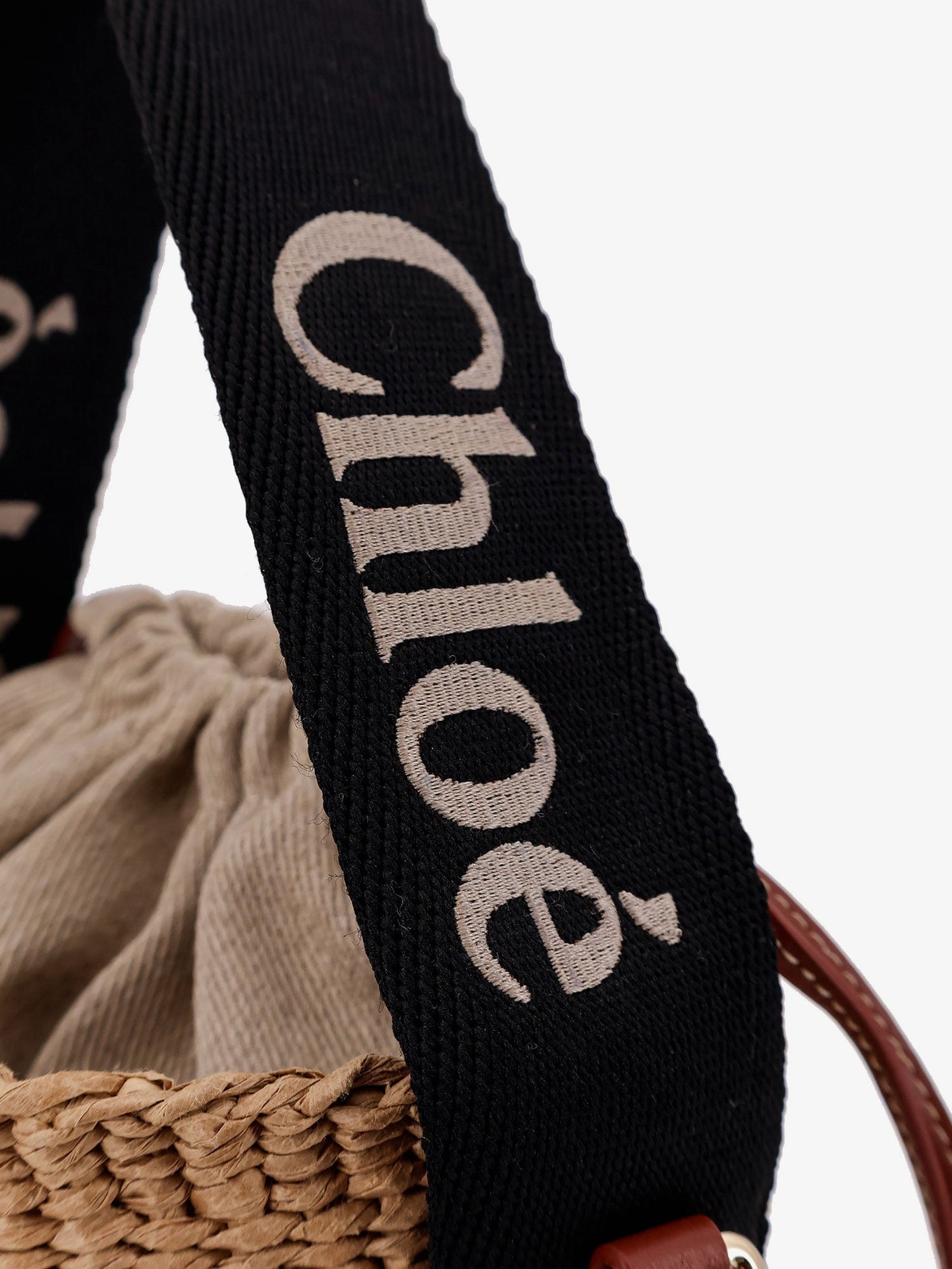 Chloe' Woody Raffia Bucket Bag