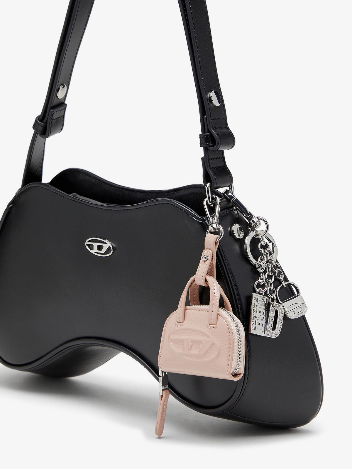 Diesel 1Dr Dome Charms PVC keychain - Rosa