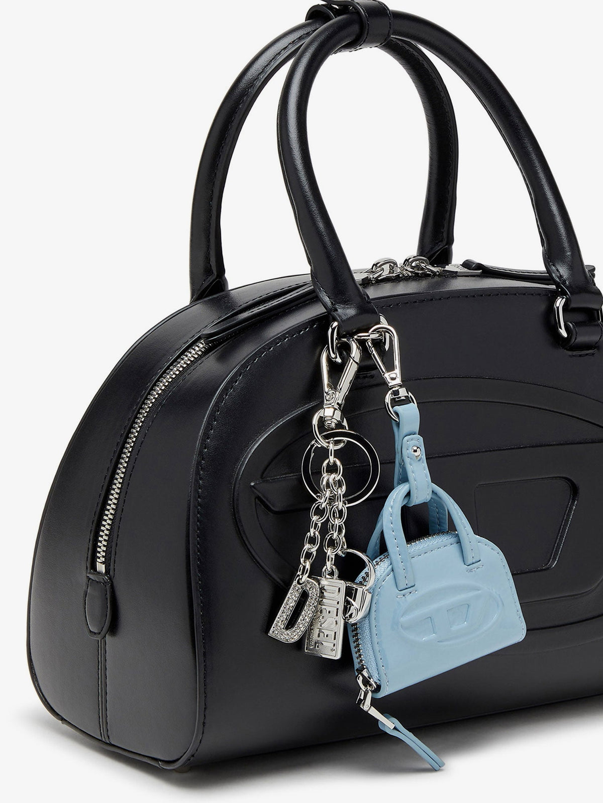 Diesel 1Dr Dome Charms PVC keychain - Celeste
